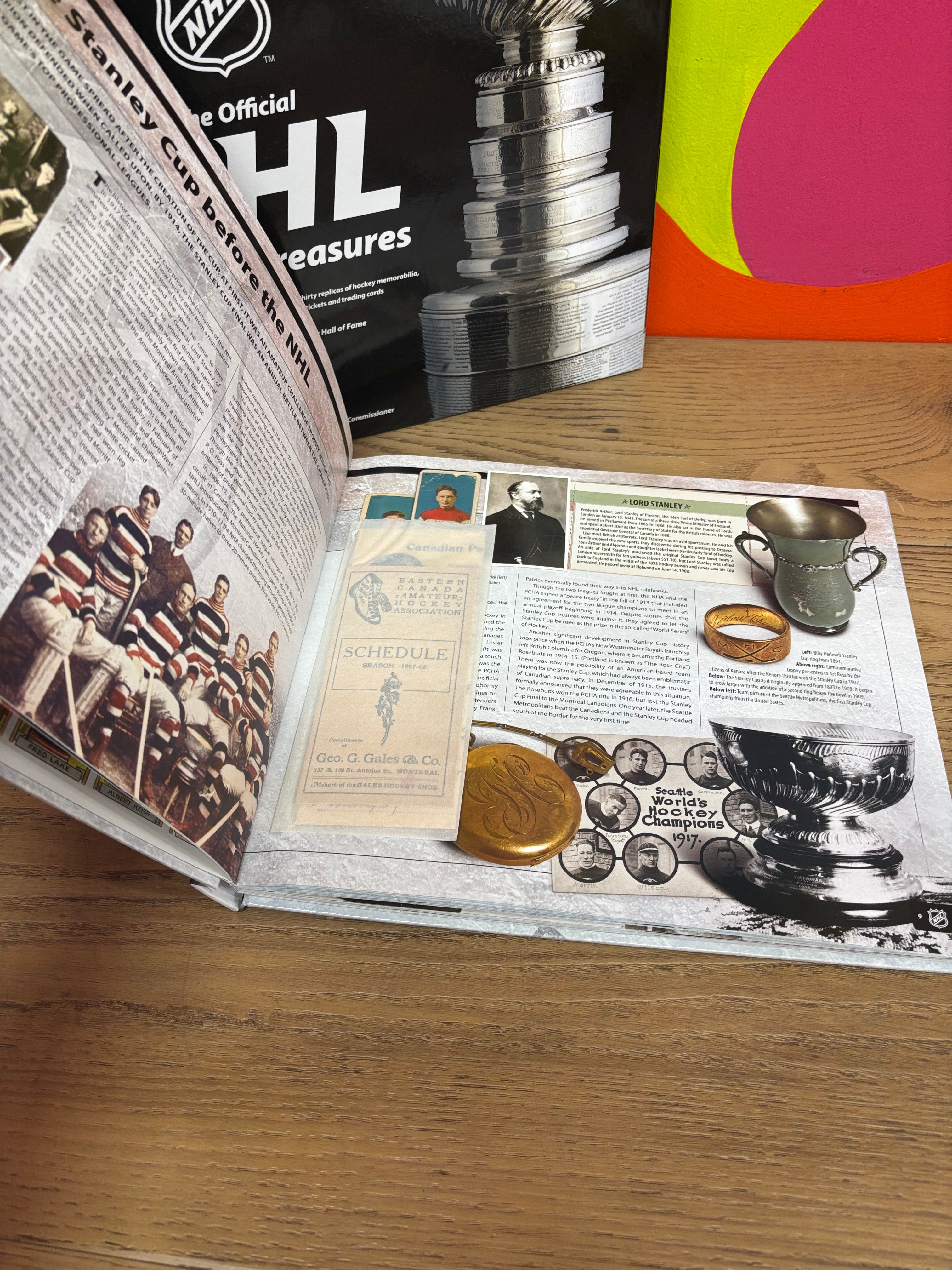The Official NHL Hockey Treasures Book