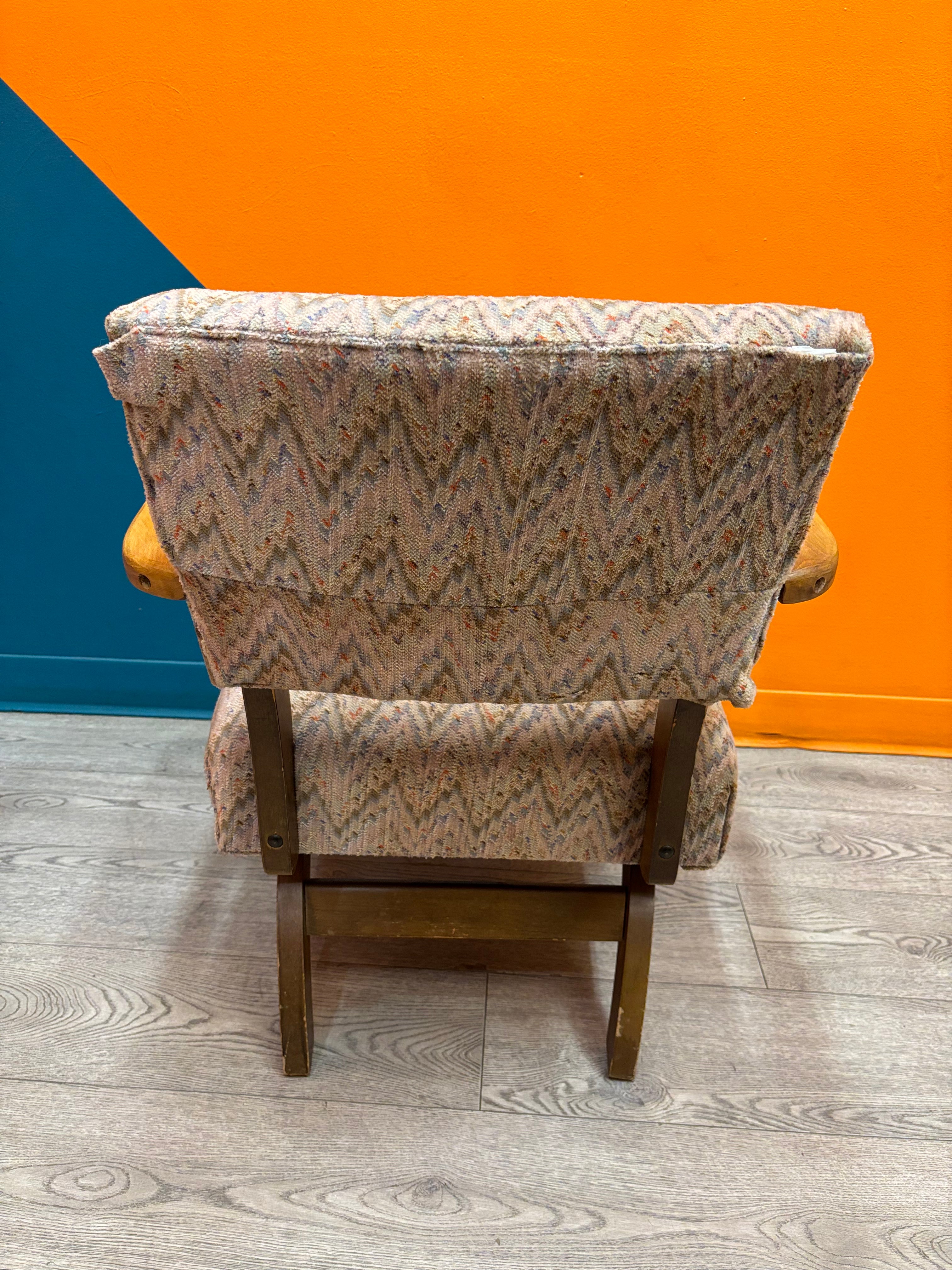Chevron Patterned Accent Chair