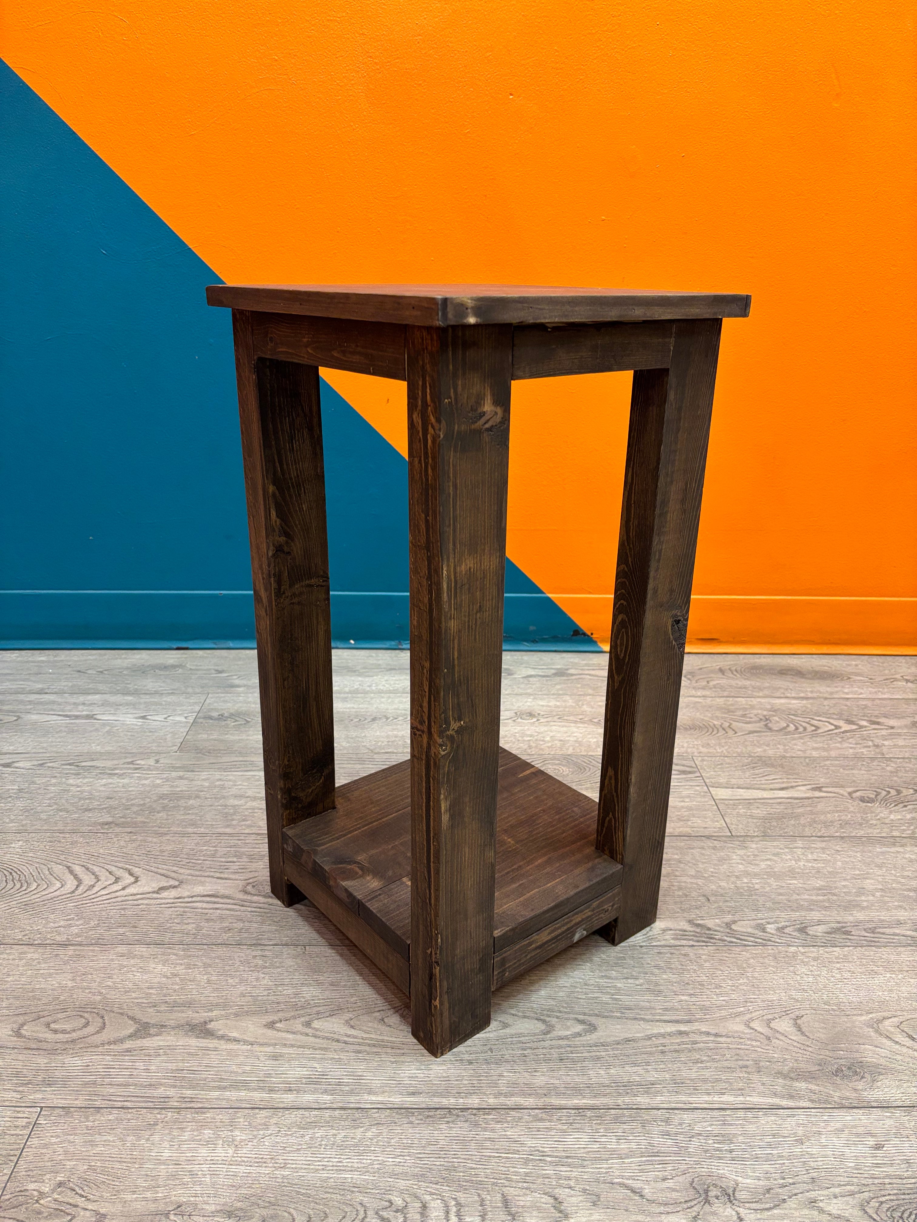 Square Wood Side Table