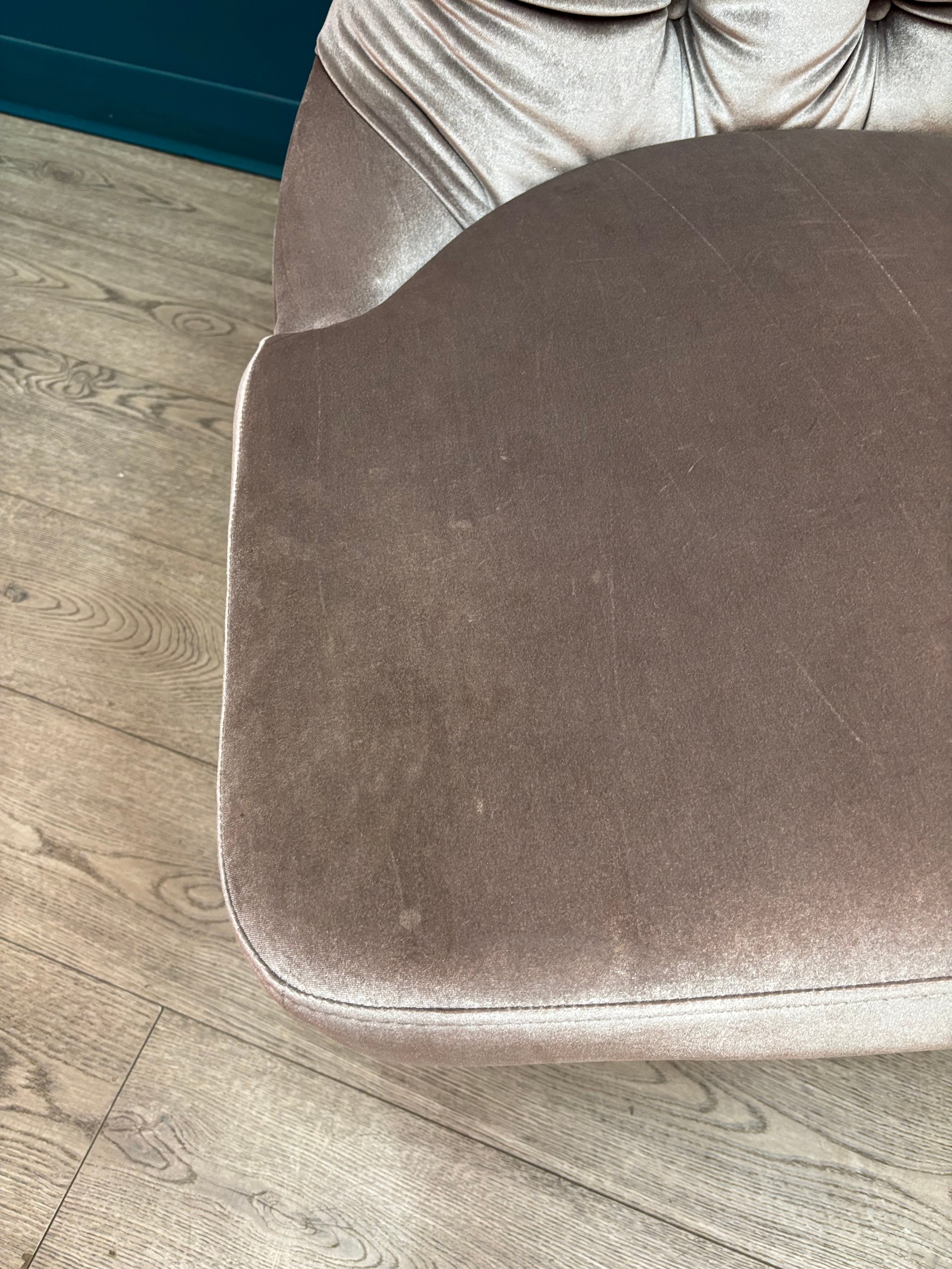 Silver Oversized Accent Chair