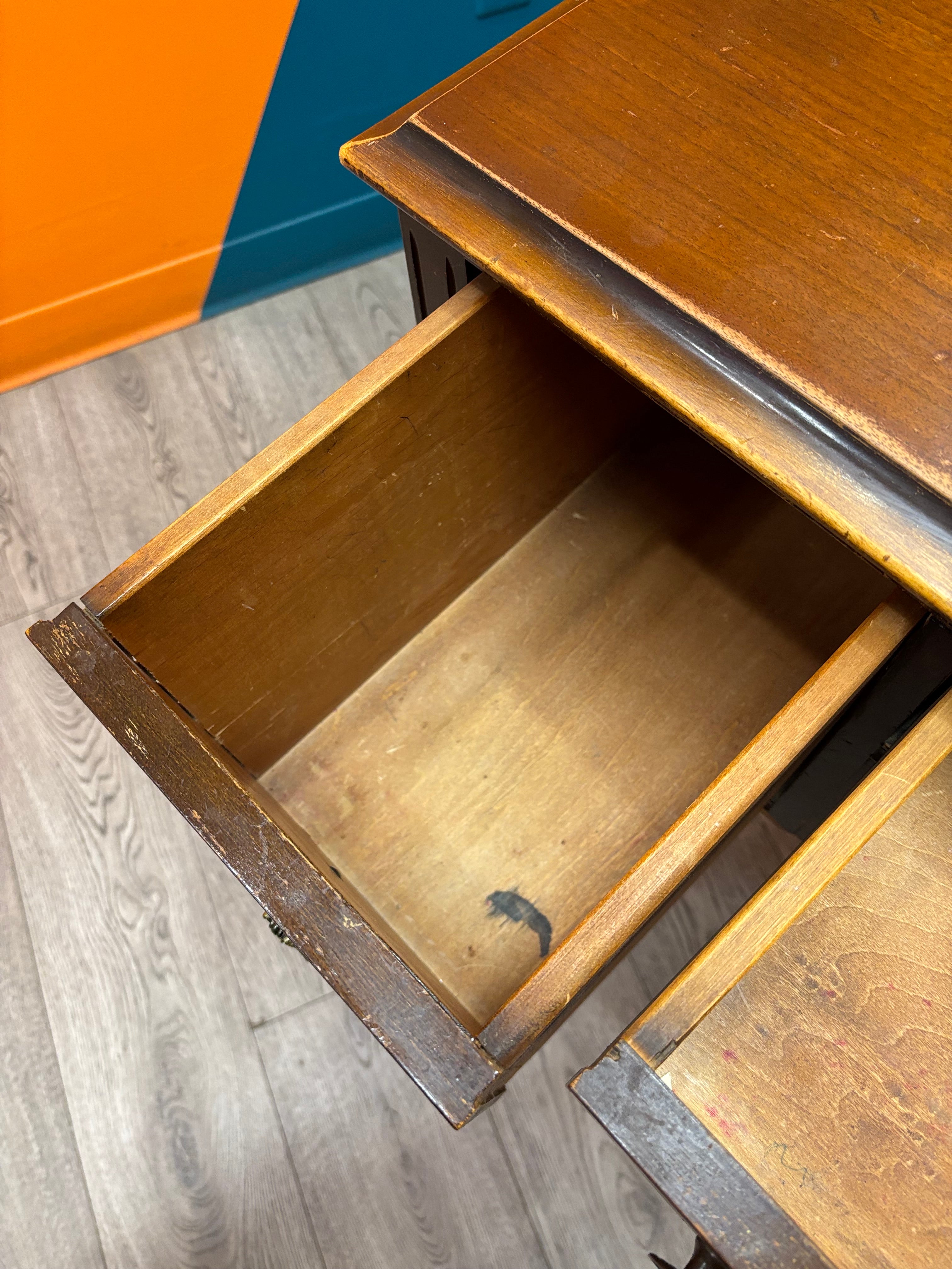 Wood Vanity on Wheels
