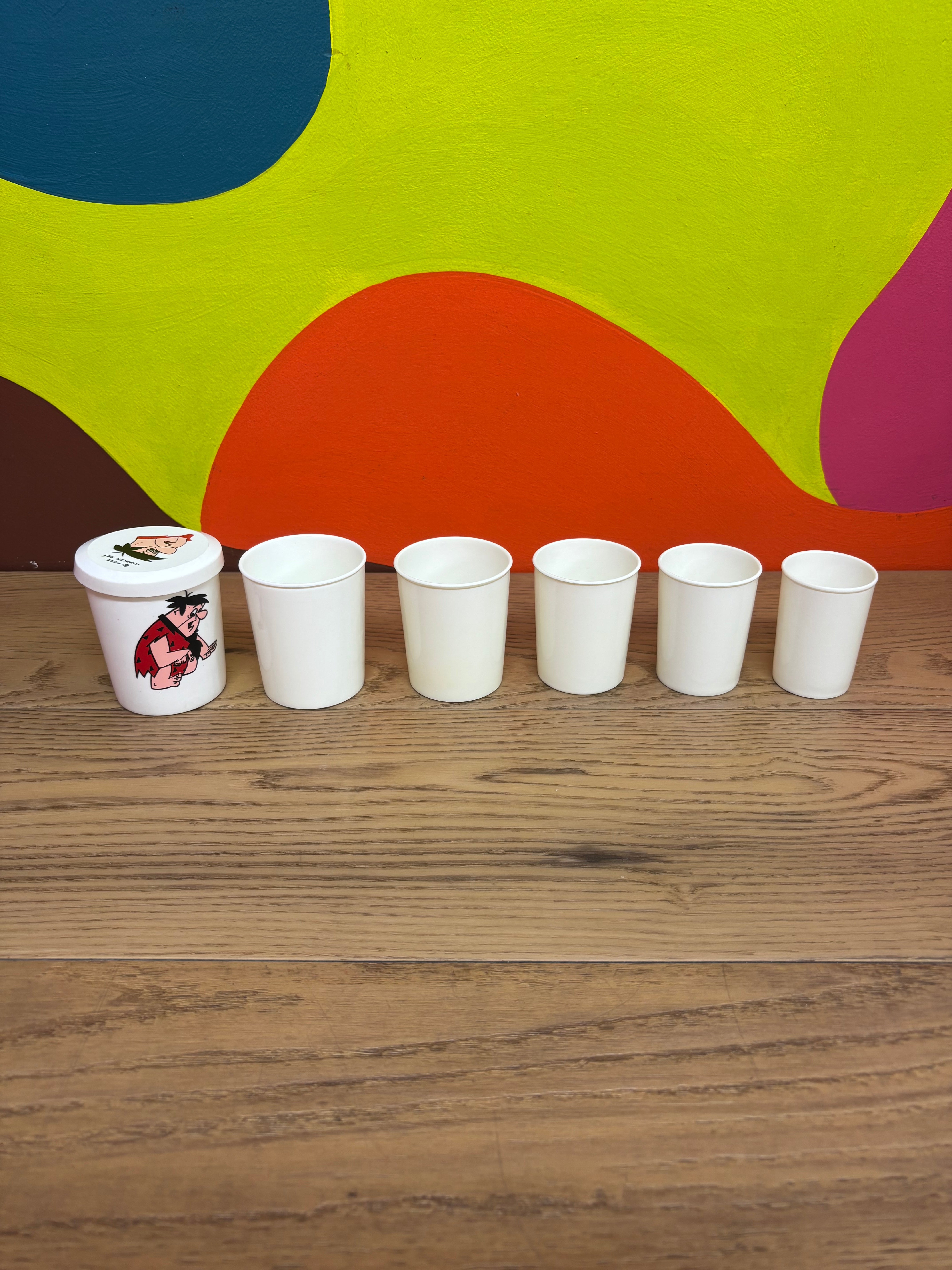 6 Piece Flintstones Tumbler Set
