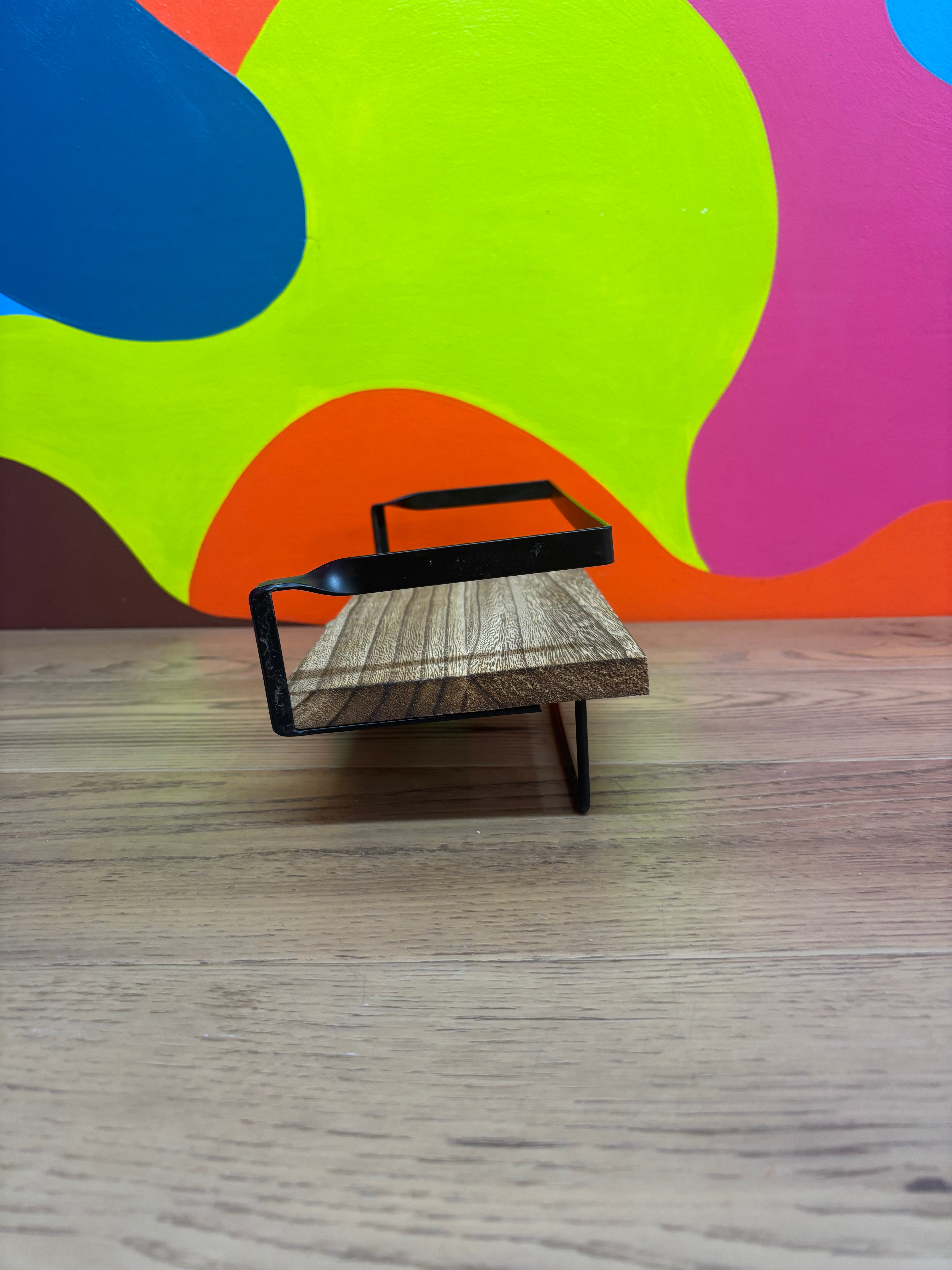 Wood and Metal Wall Shelf #1
