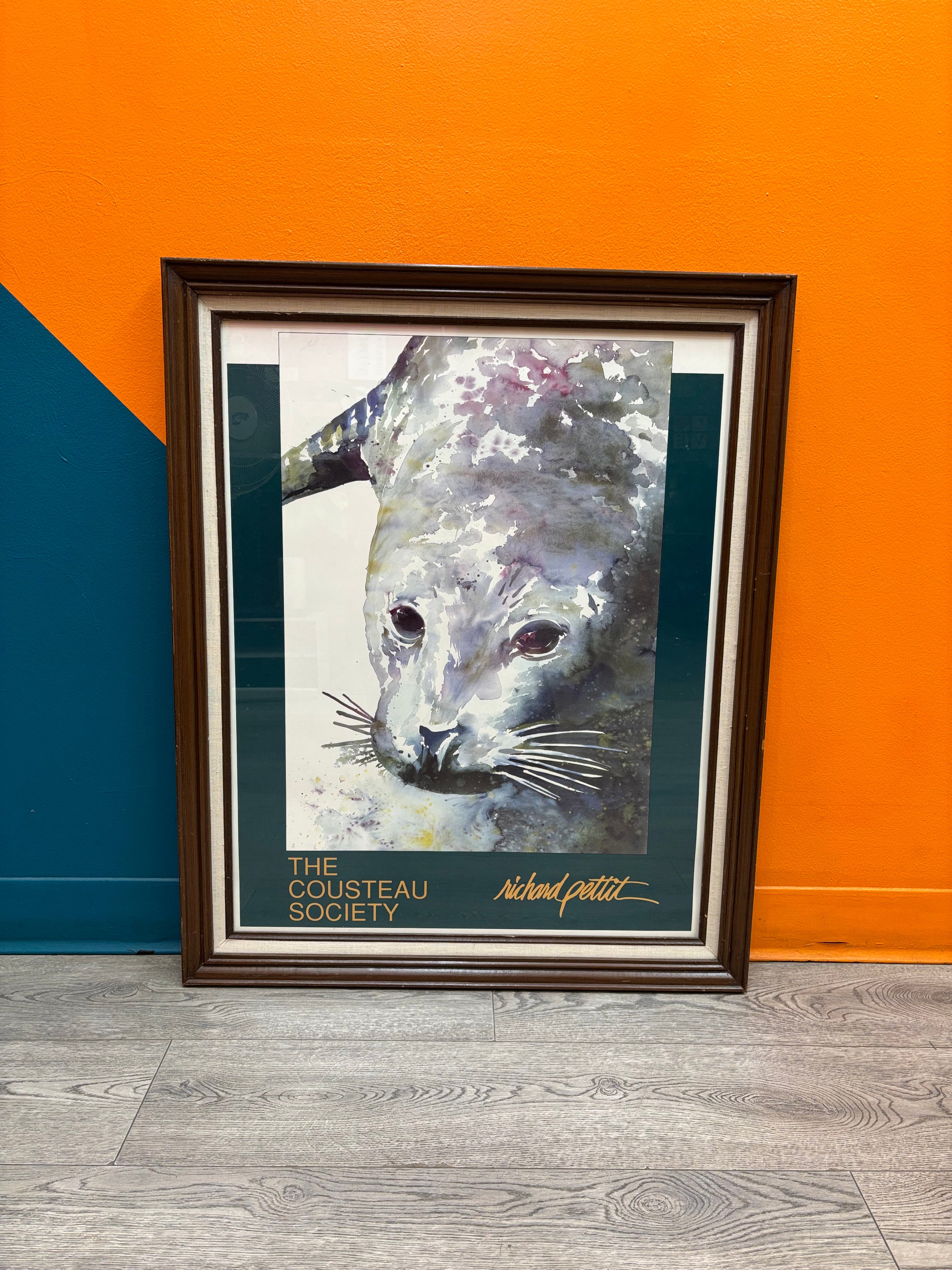 Seal Print by Richard Pettit for The Cousteau Society