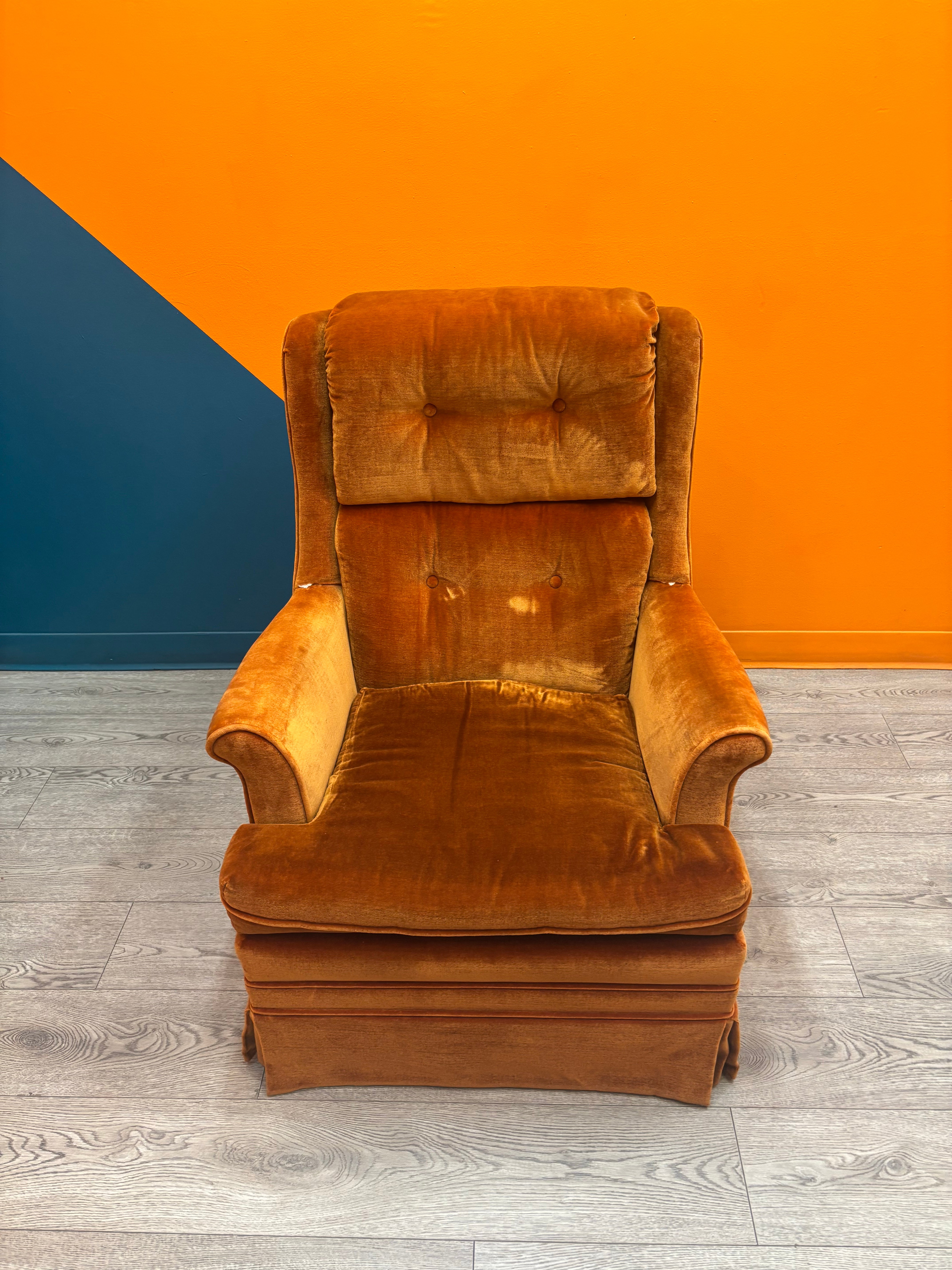 Orange Swivel Chair