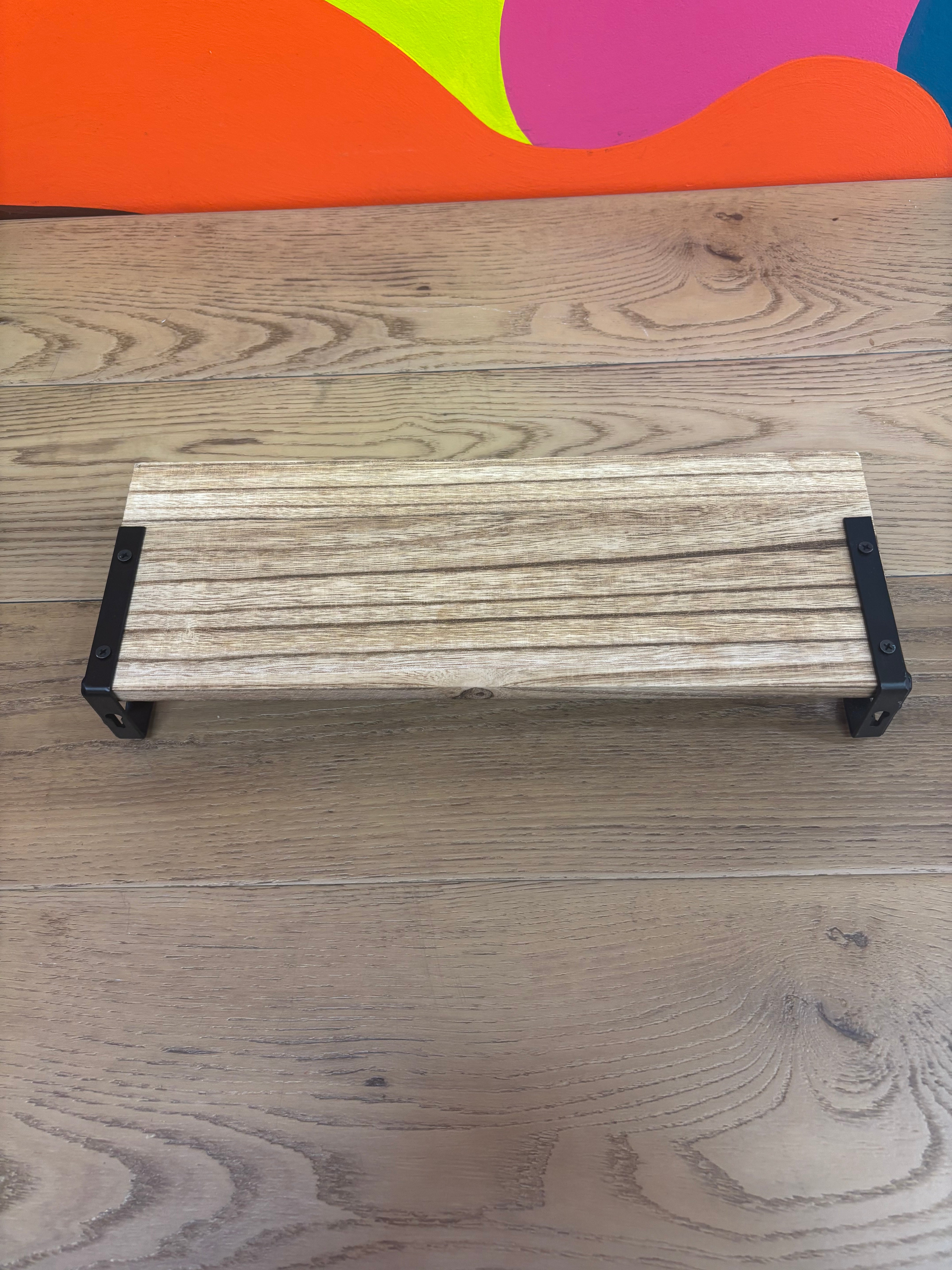Wood and Metal Wall Shelf #2