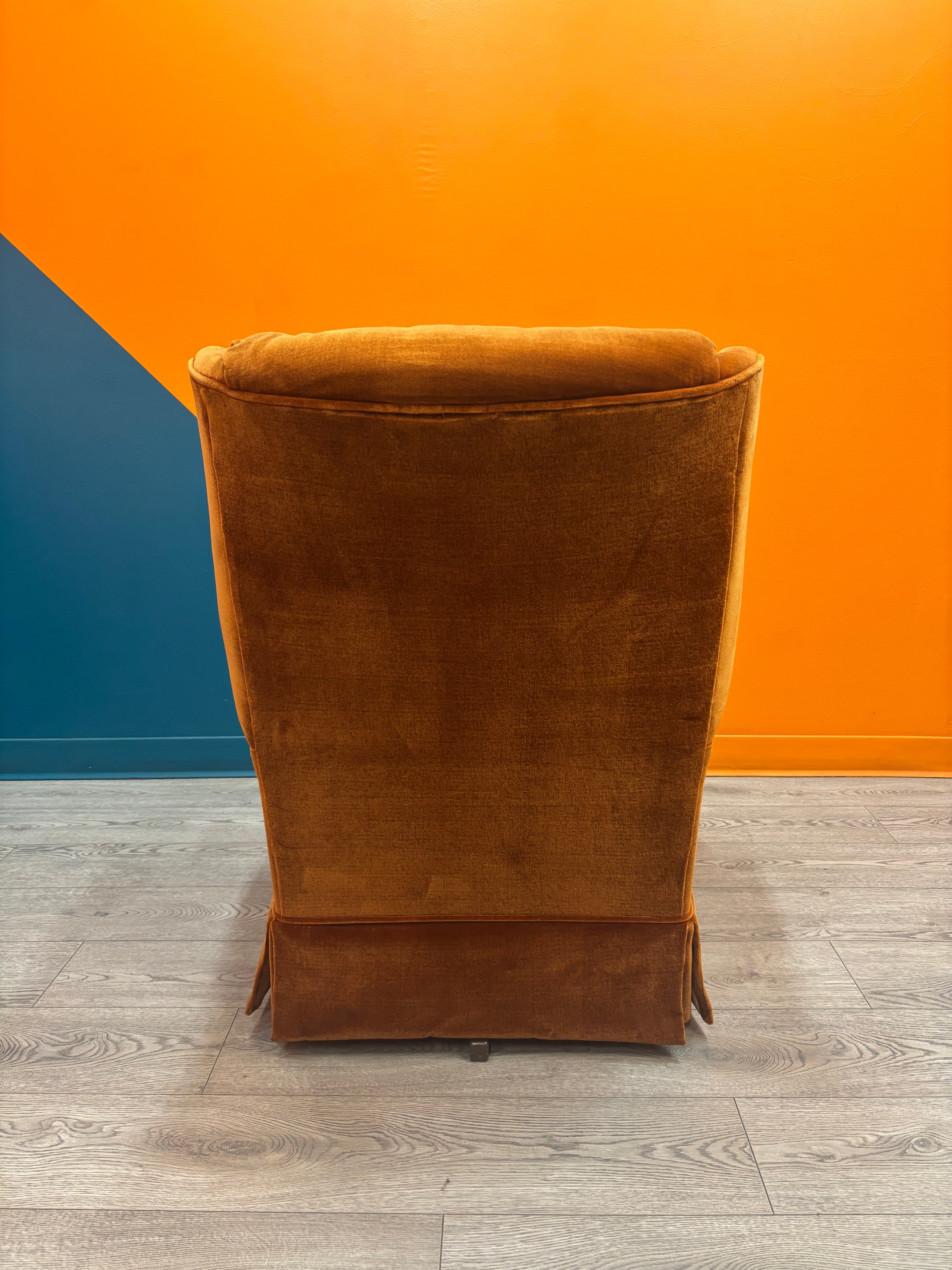 Orange Swivel Chair