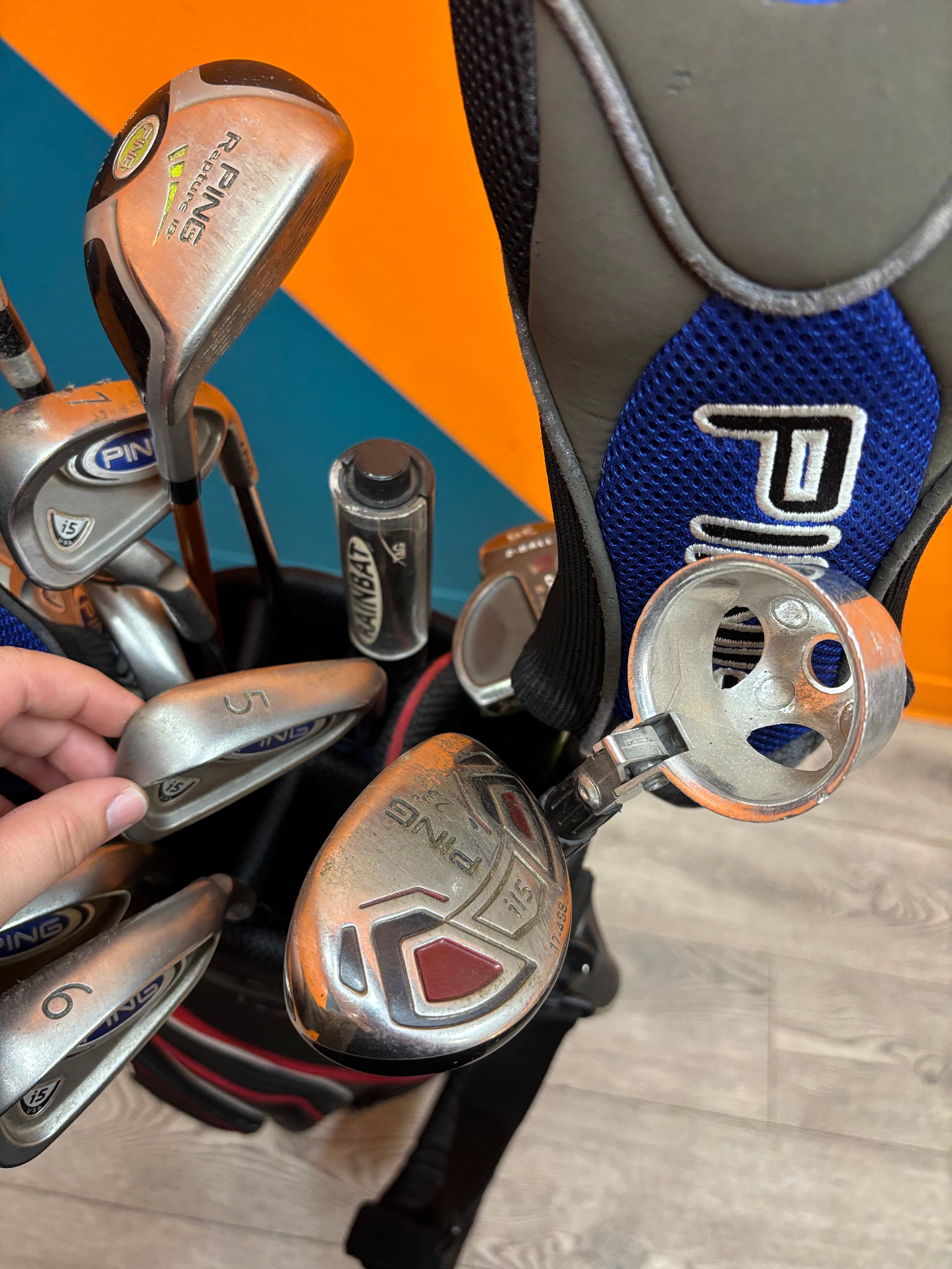 Porterline Sky Explorer Golf Bag with 15 Clubs
