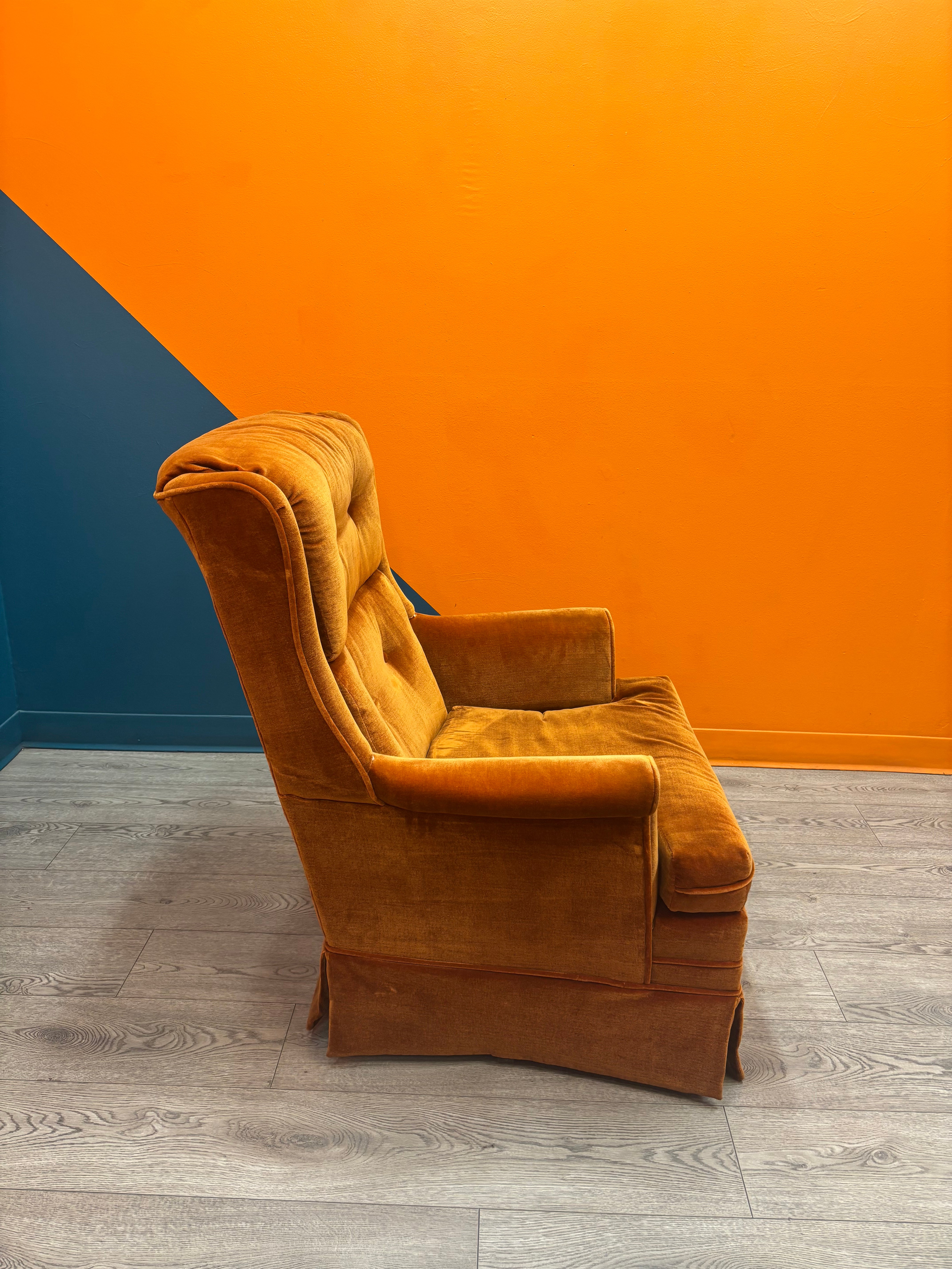 Orange Swivel Chair
