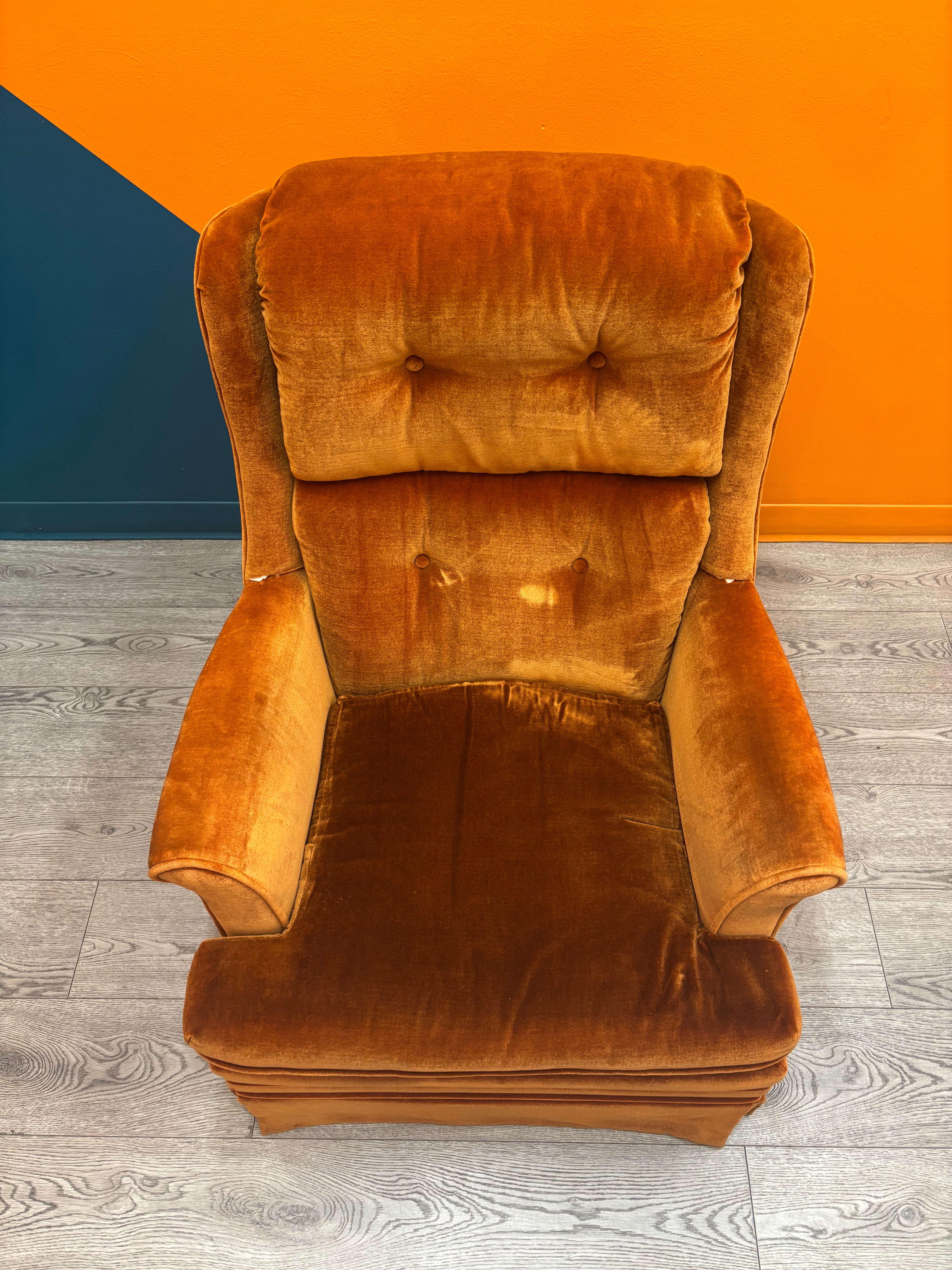 Orange Swivel Chair