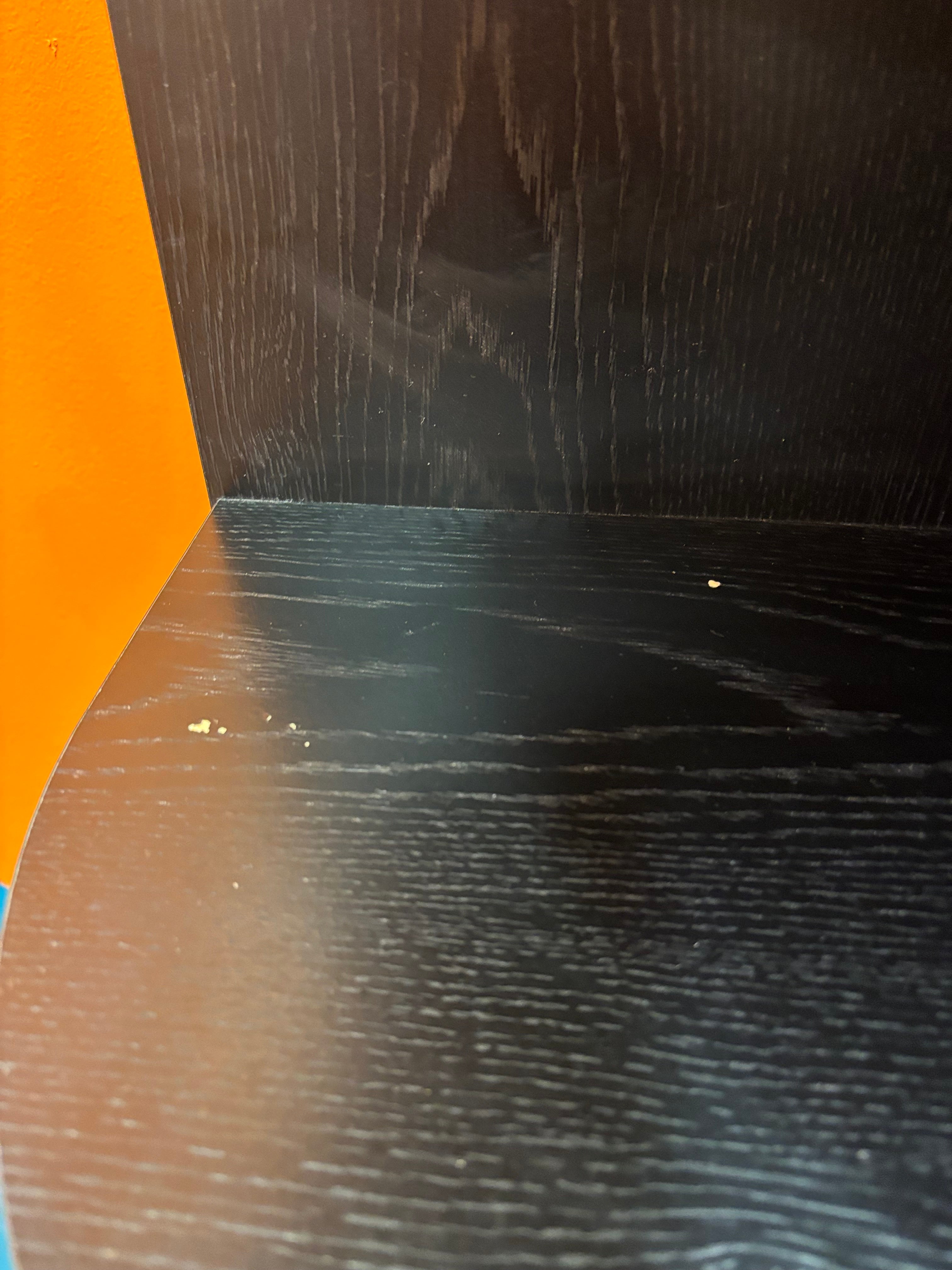 Black Tall Corner Shelf