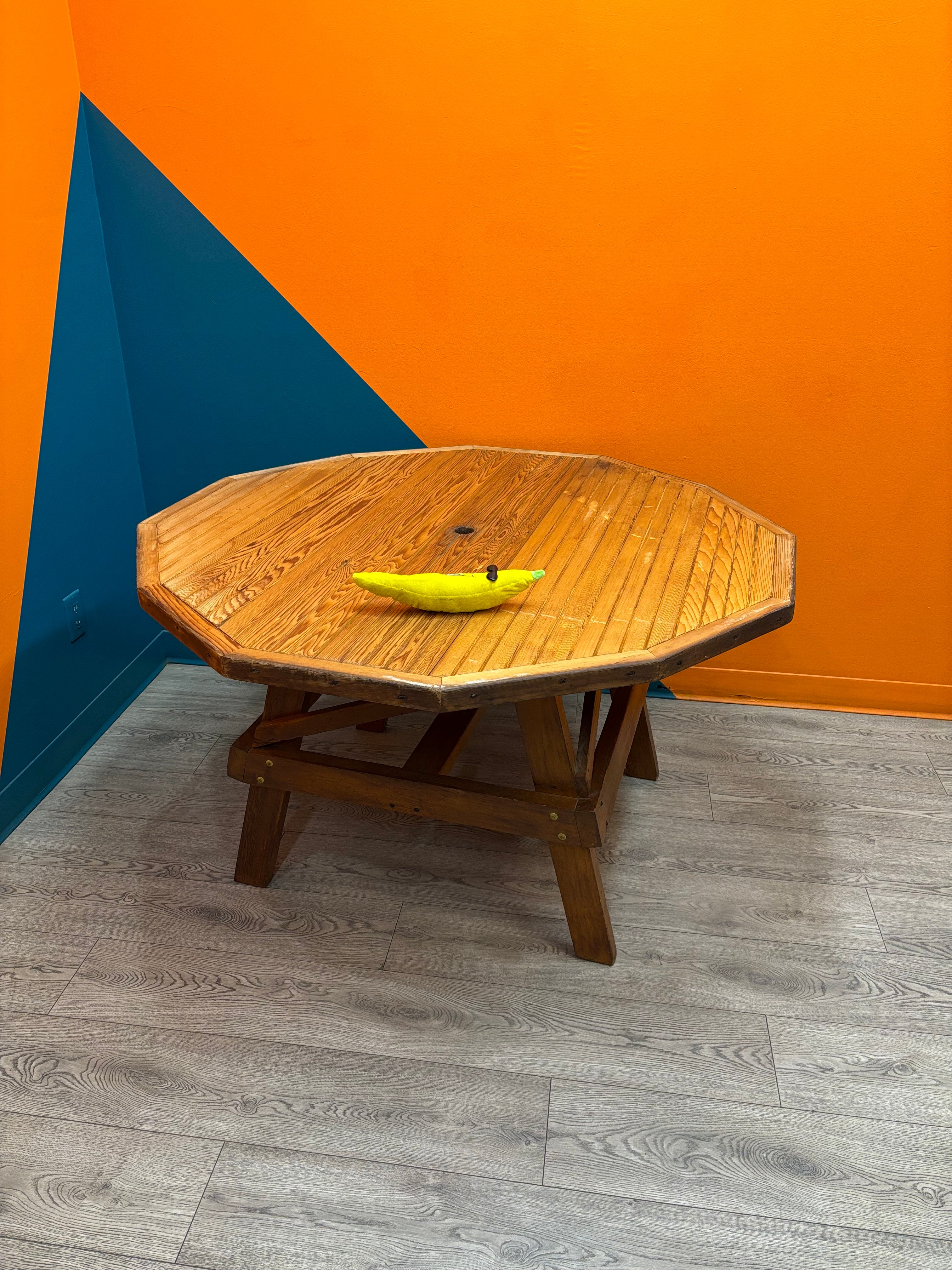 Octagonal Wood Patio Table