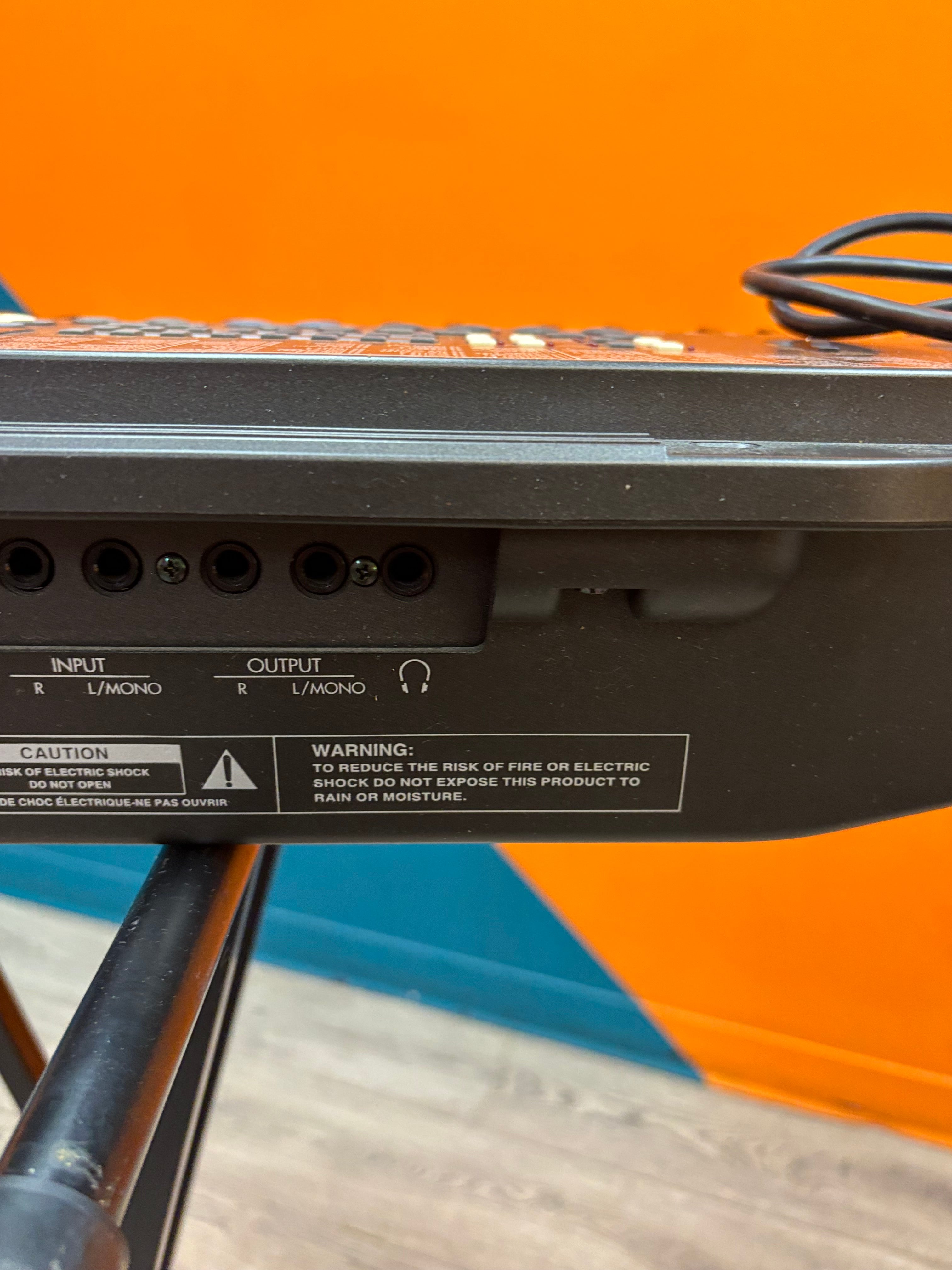 The Korg i5S Keyboard on Stand