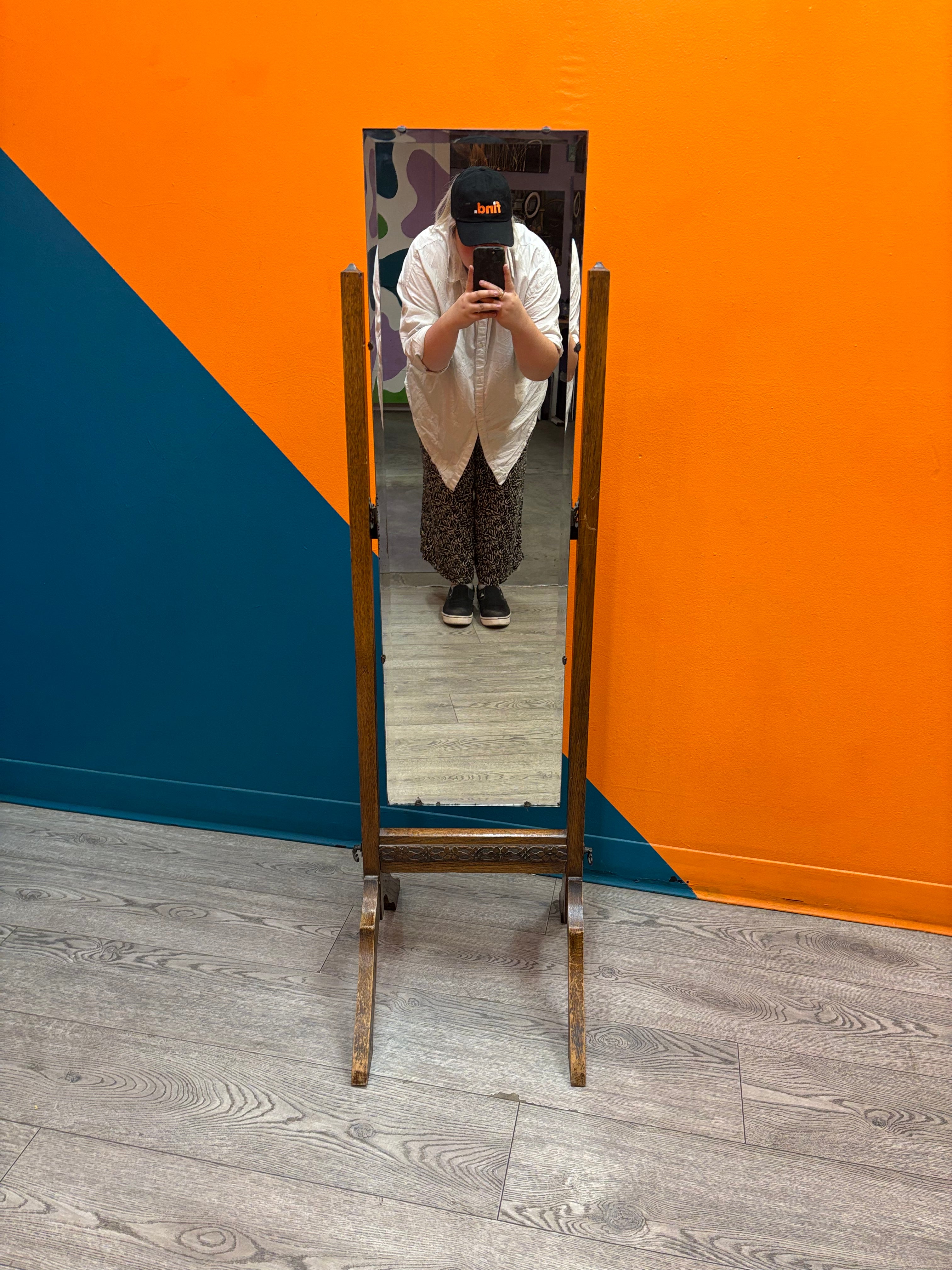 Wood Cheval Mirror