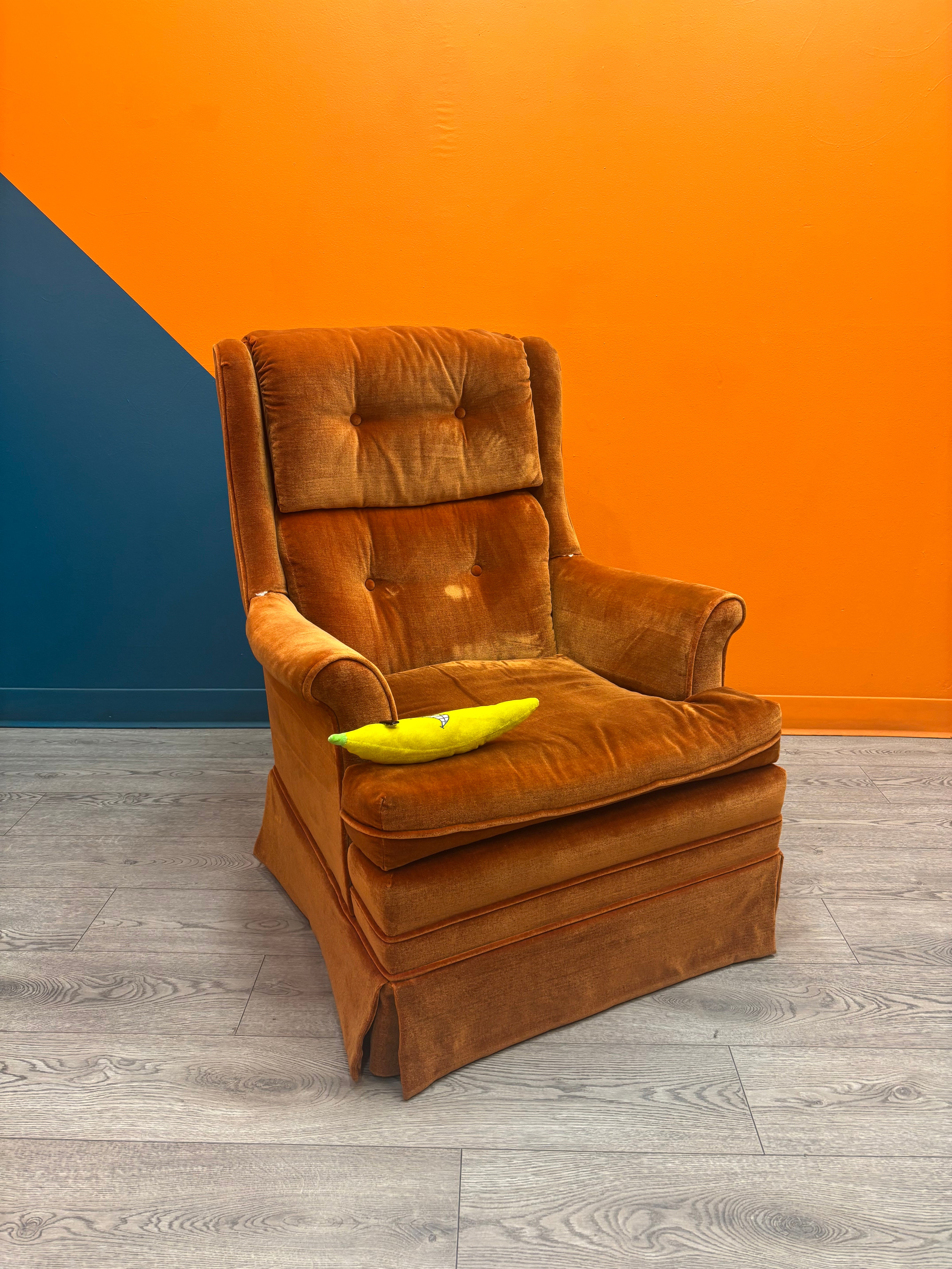 Orange Swivel Chair