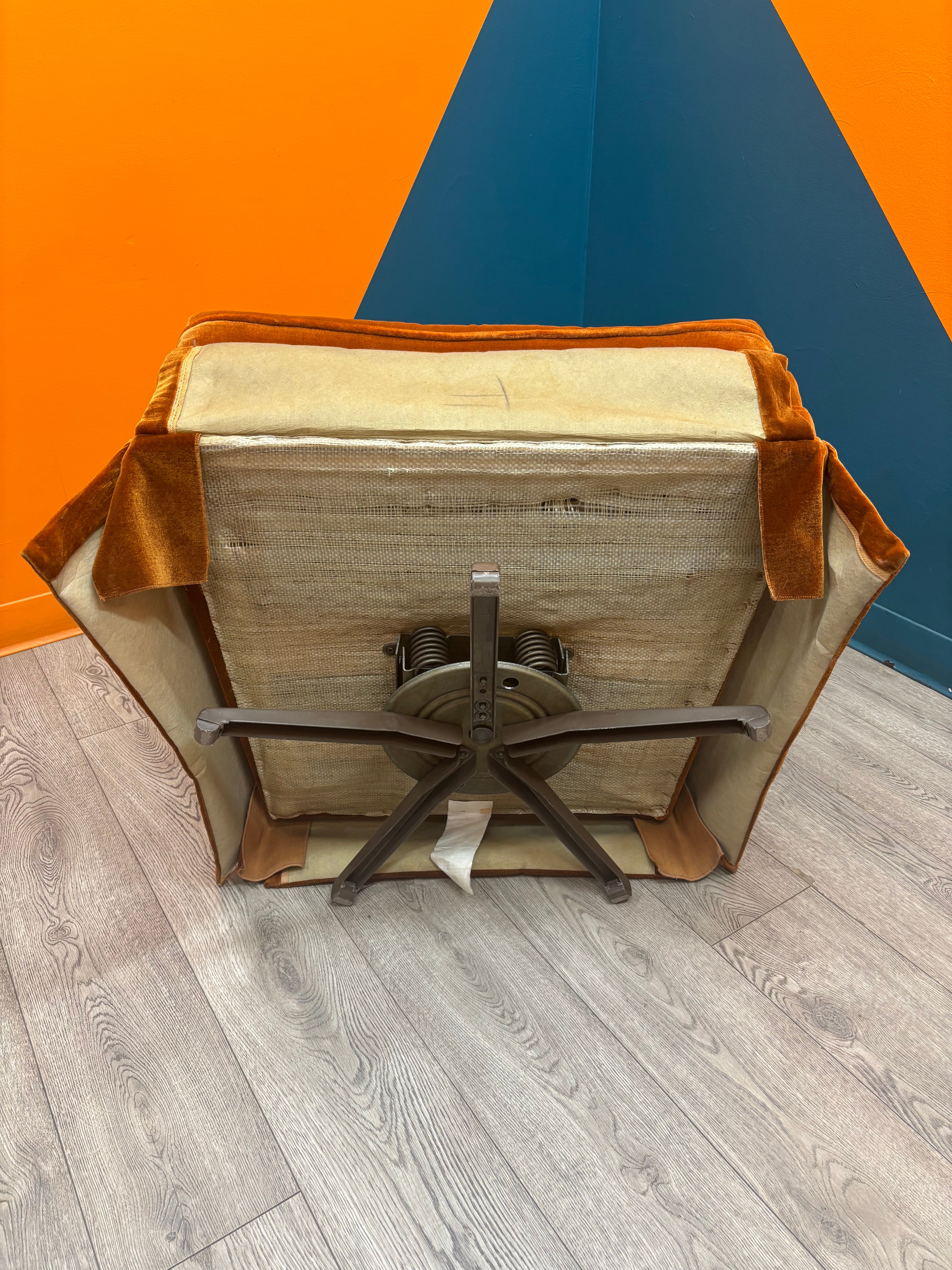 Orange Swivel Chair