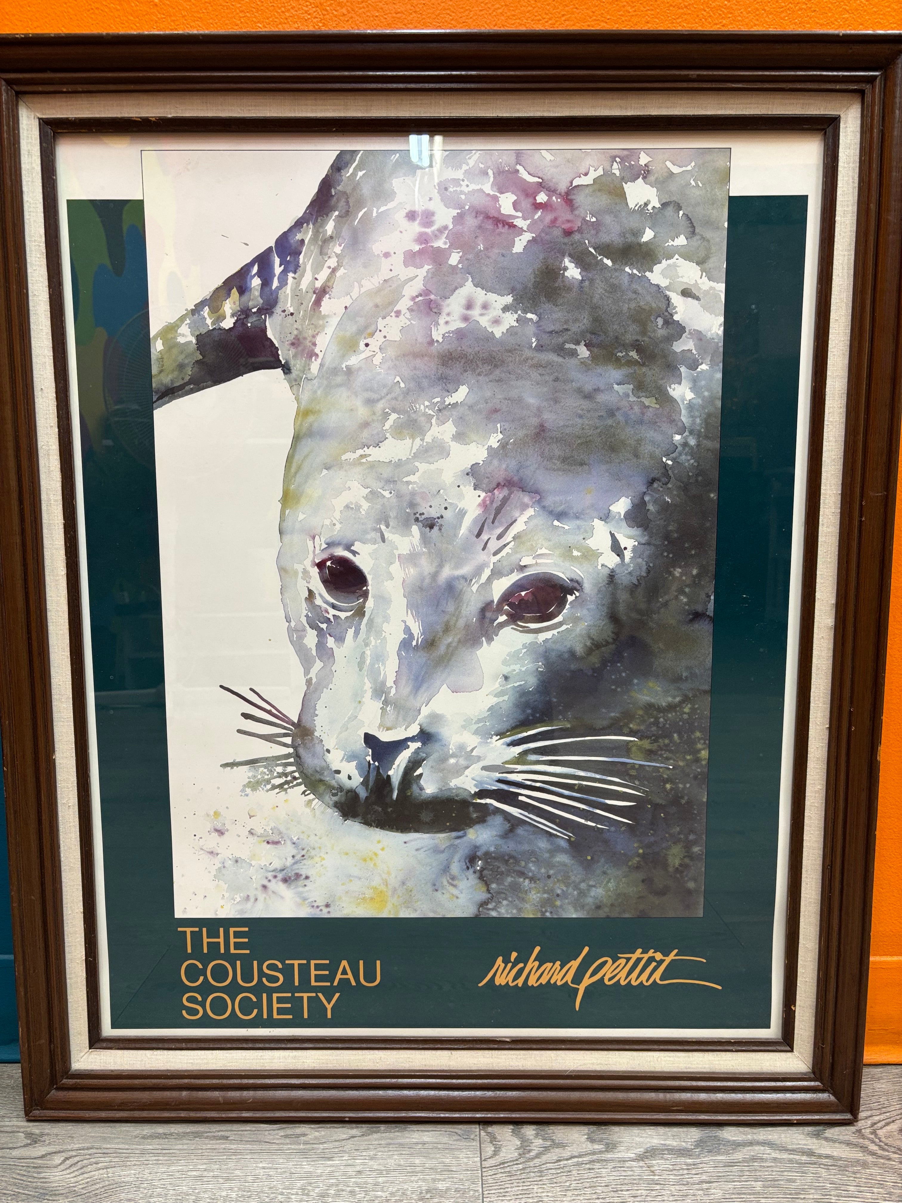 Seal Print by Richard Pettit for The Cousteau Society