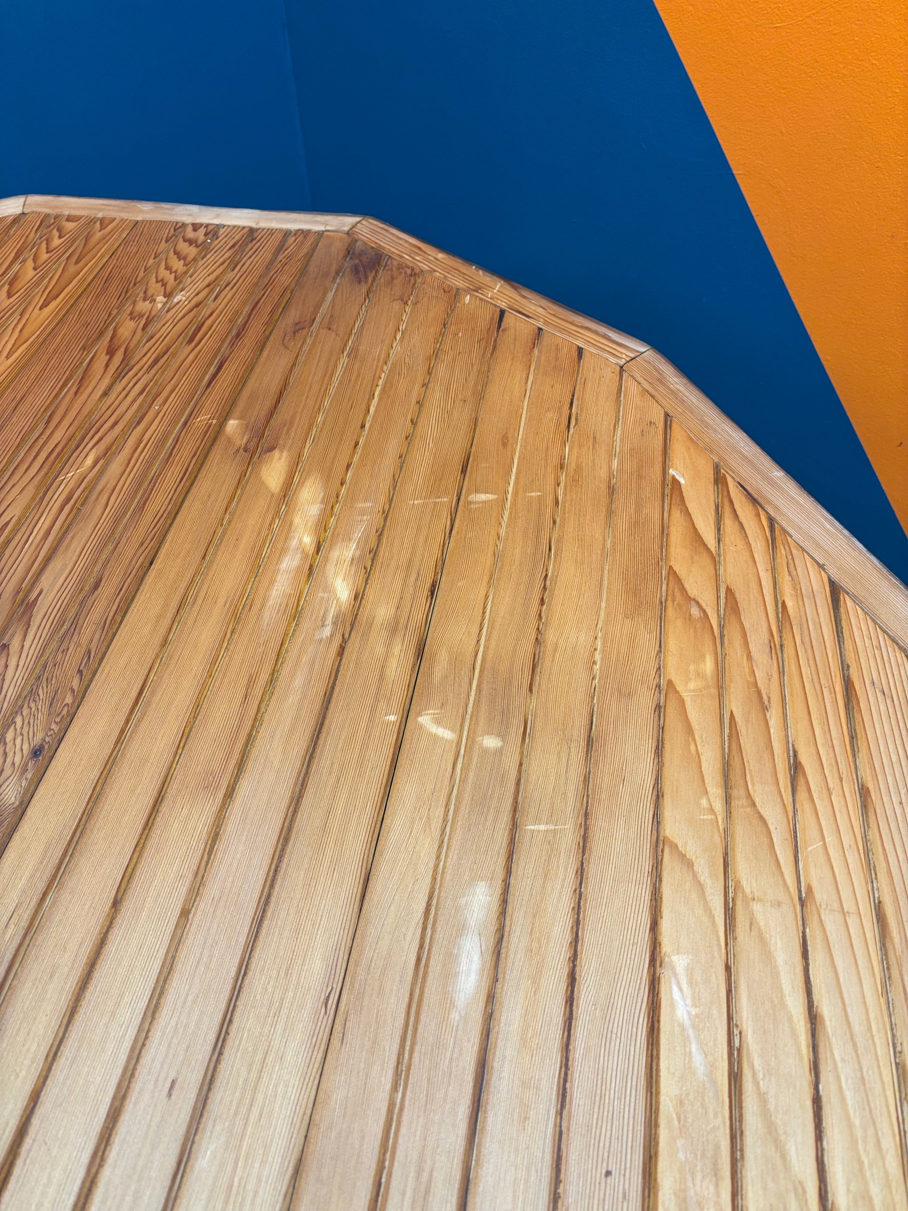 Octagonal Wood Patio Table