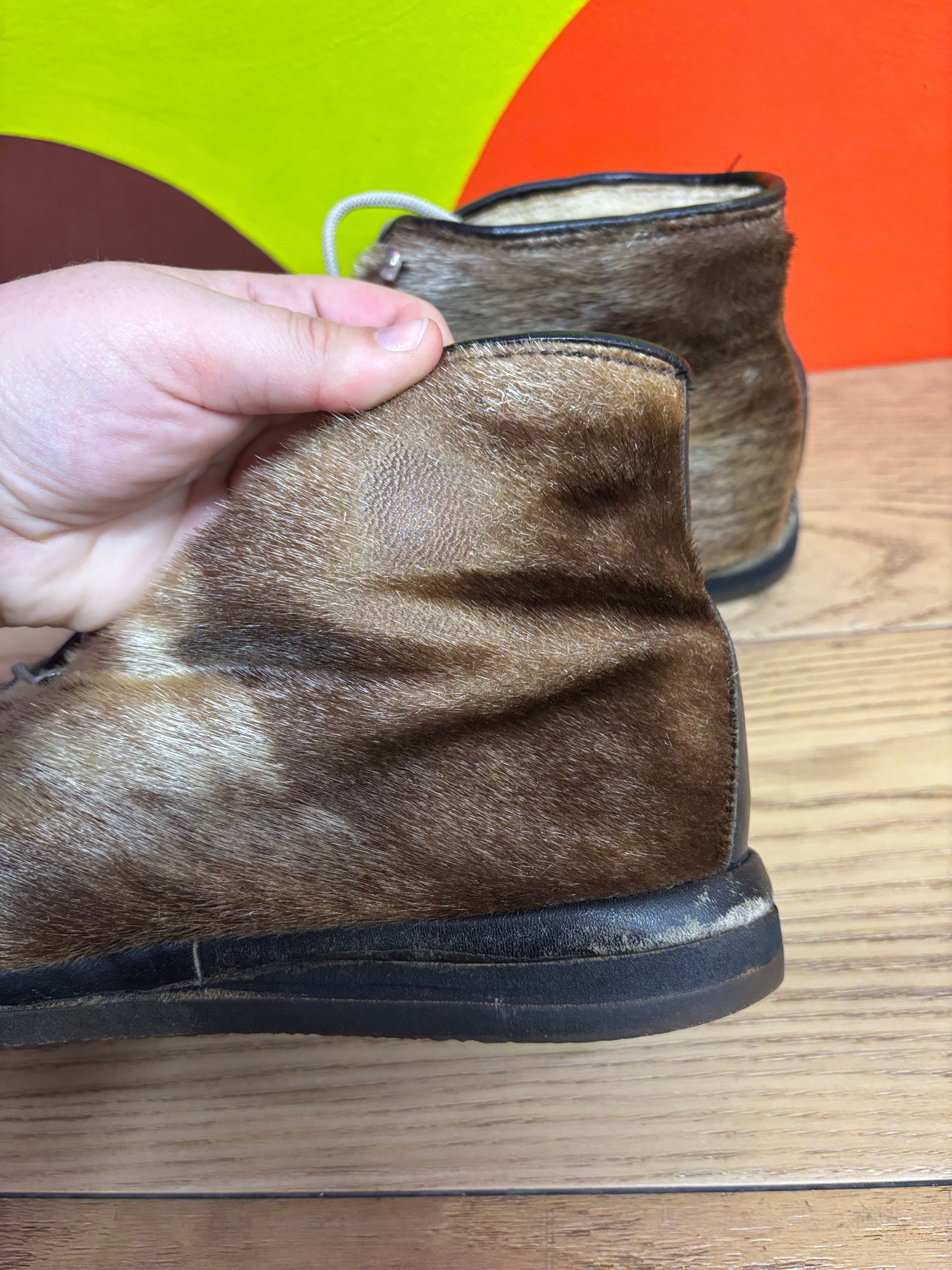 Capitol Seal Skin Boots (Men's Size 10)
