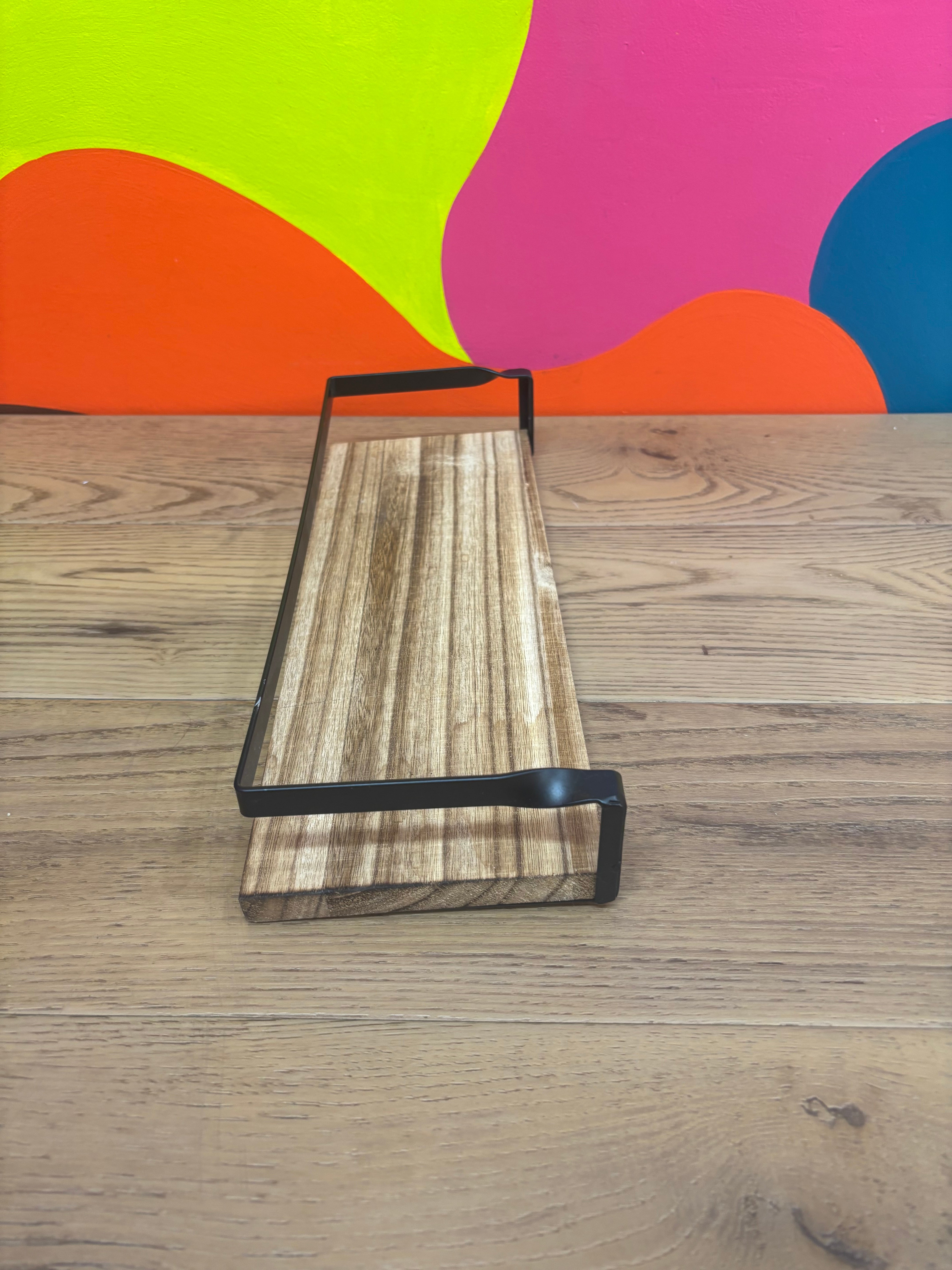 Wood and Metal Wall Shelf #2