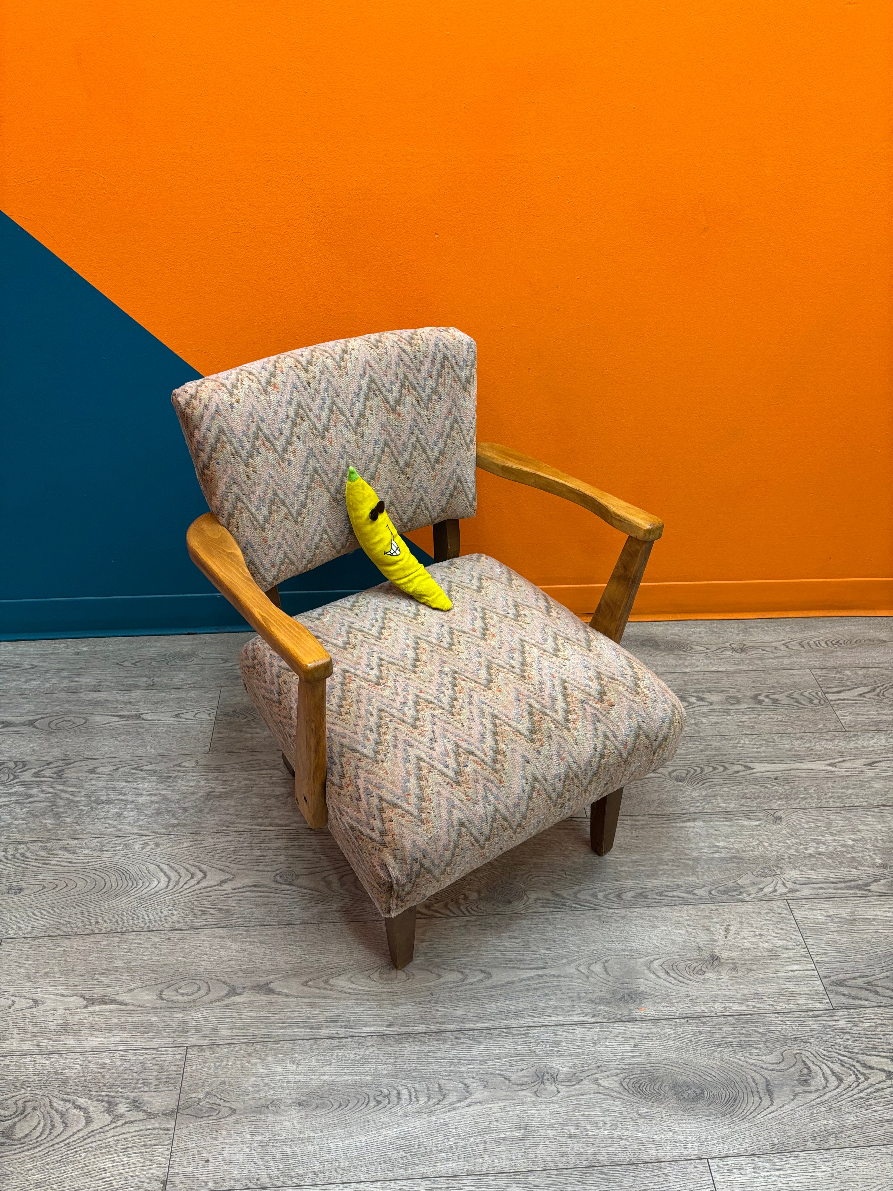 Chevron Patterned Accent Chair