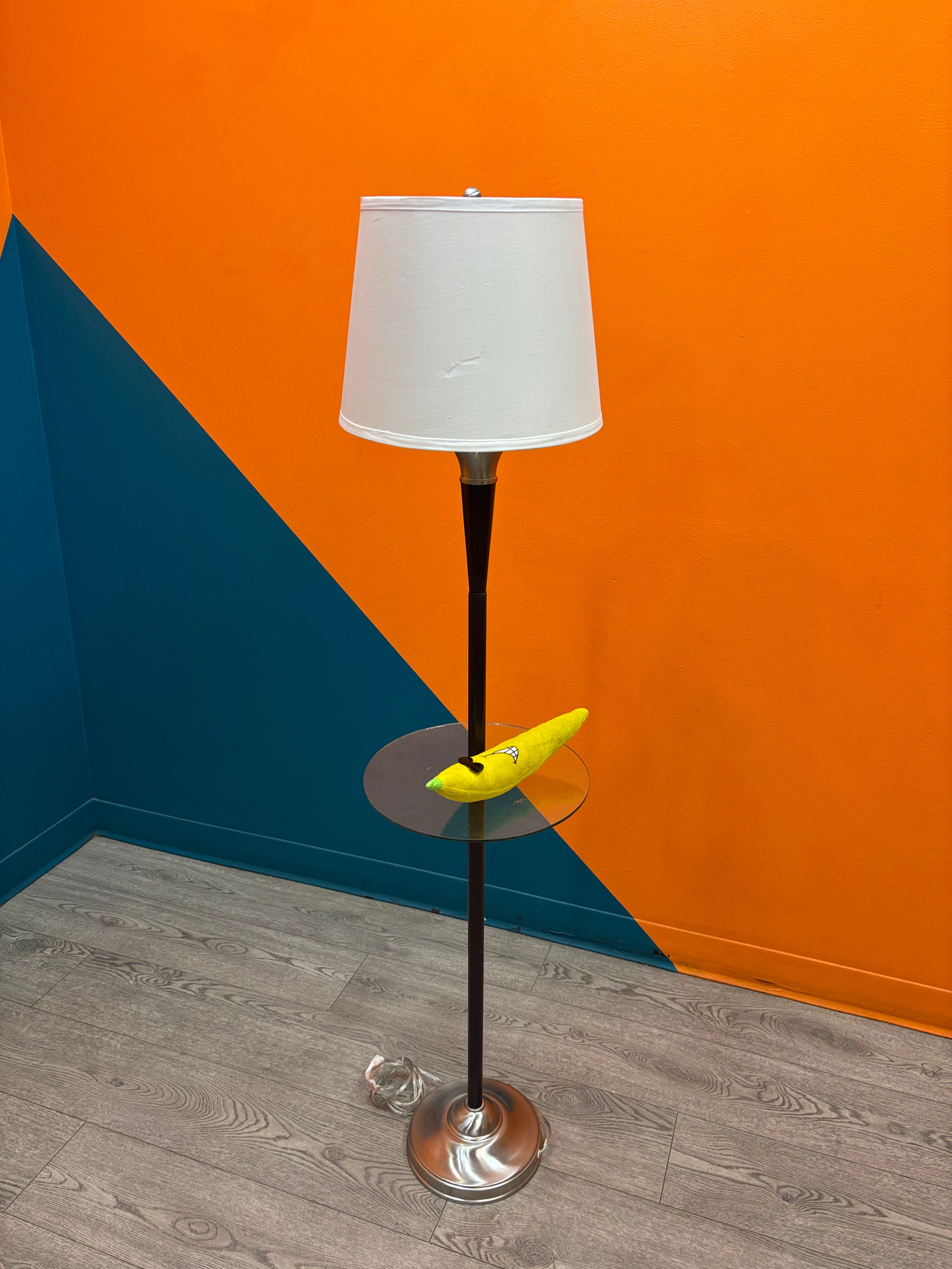 Floor Lamp with Glass Table (2 available)