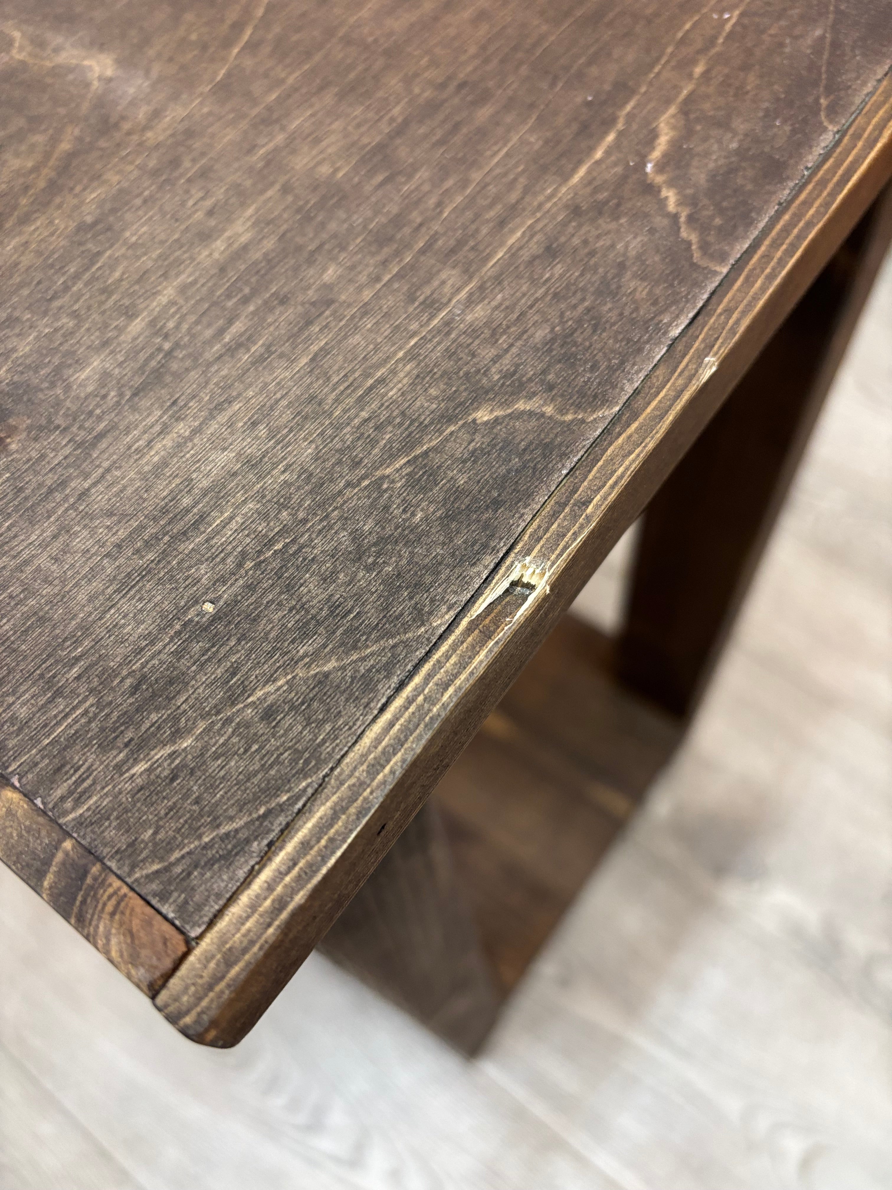 Square Wood Side Table