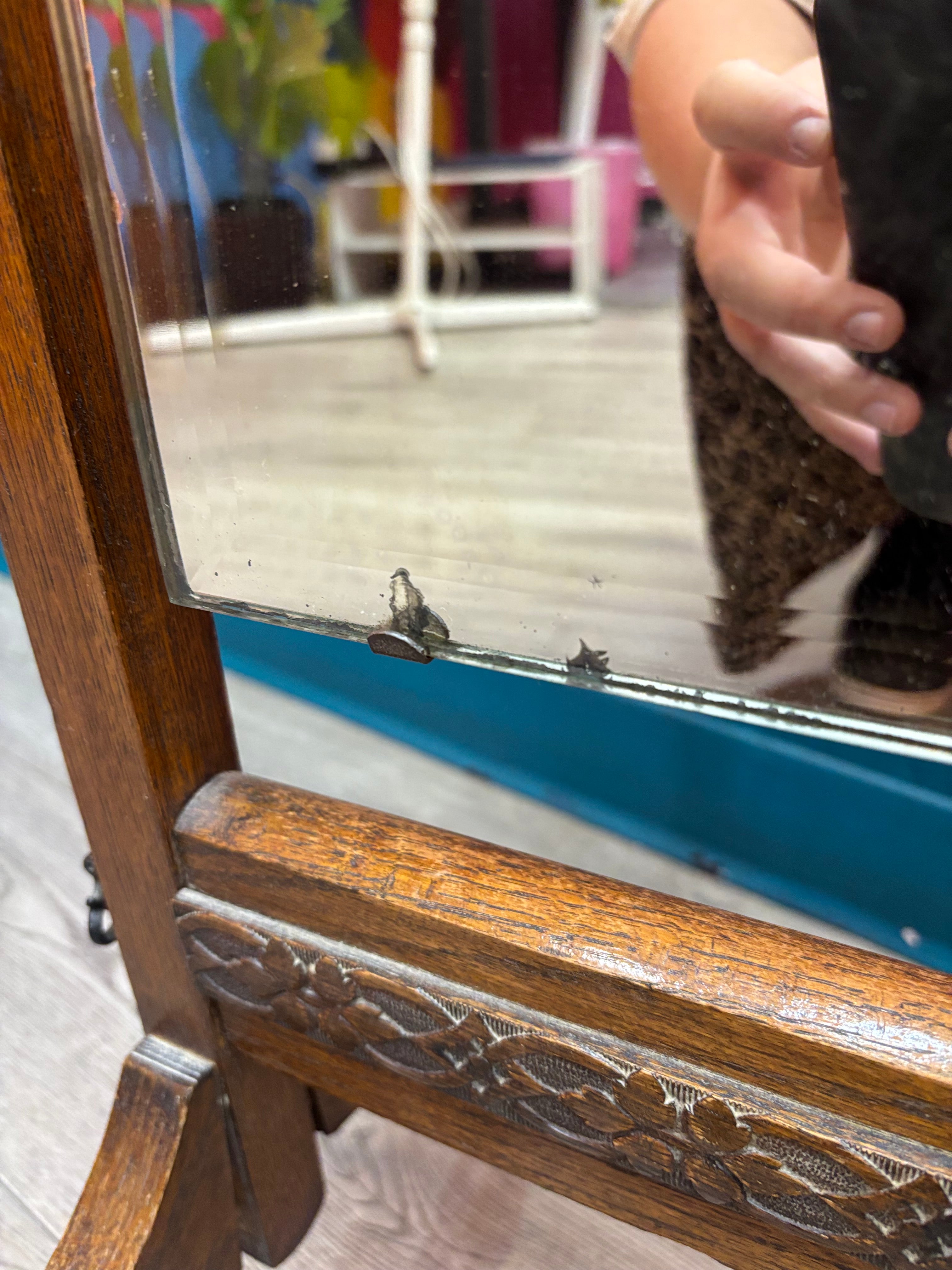 Wood Cheval Mirror