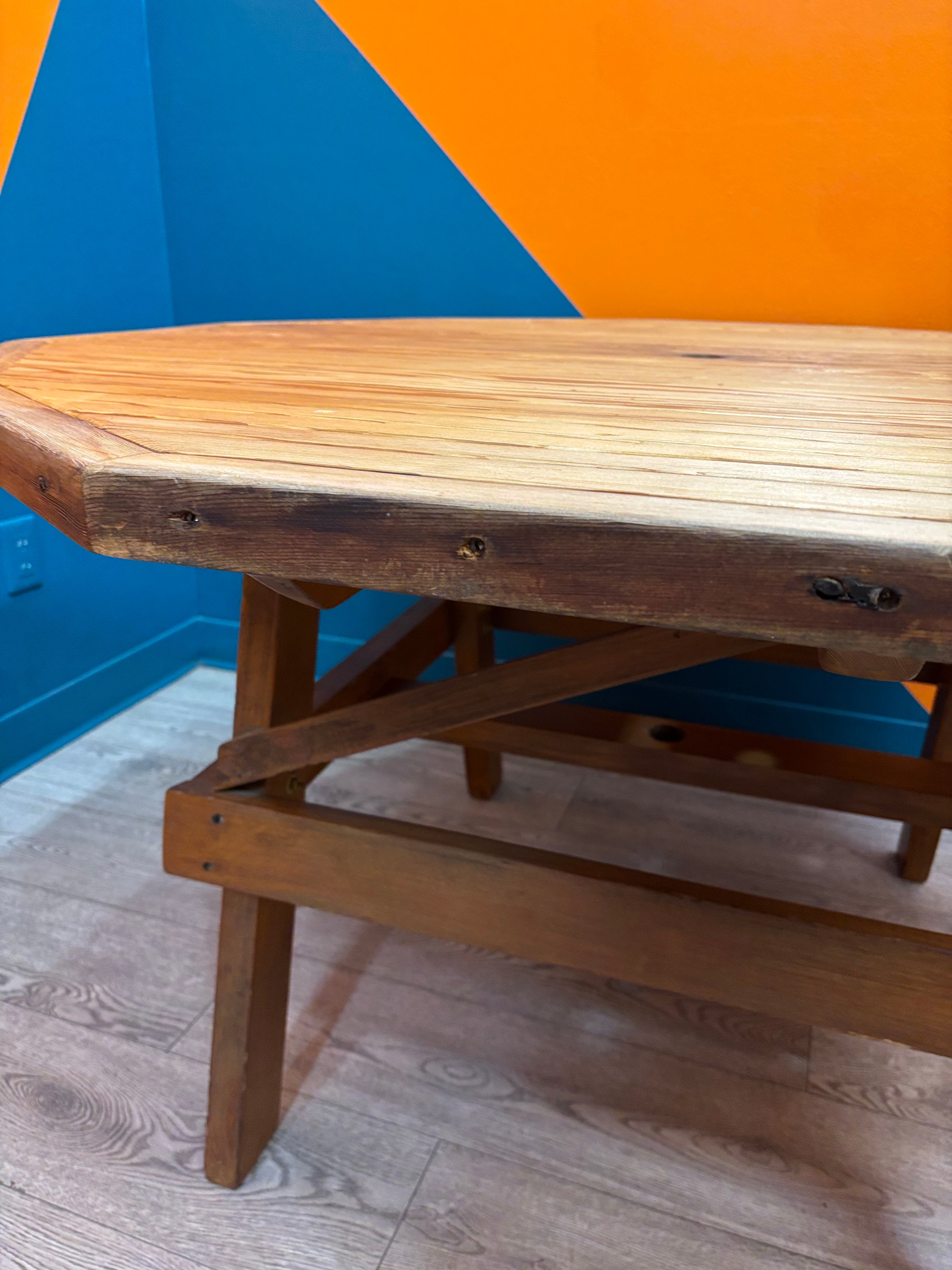 Octagonal Wood Patio Table