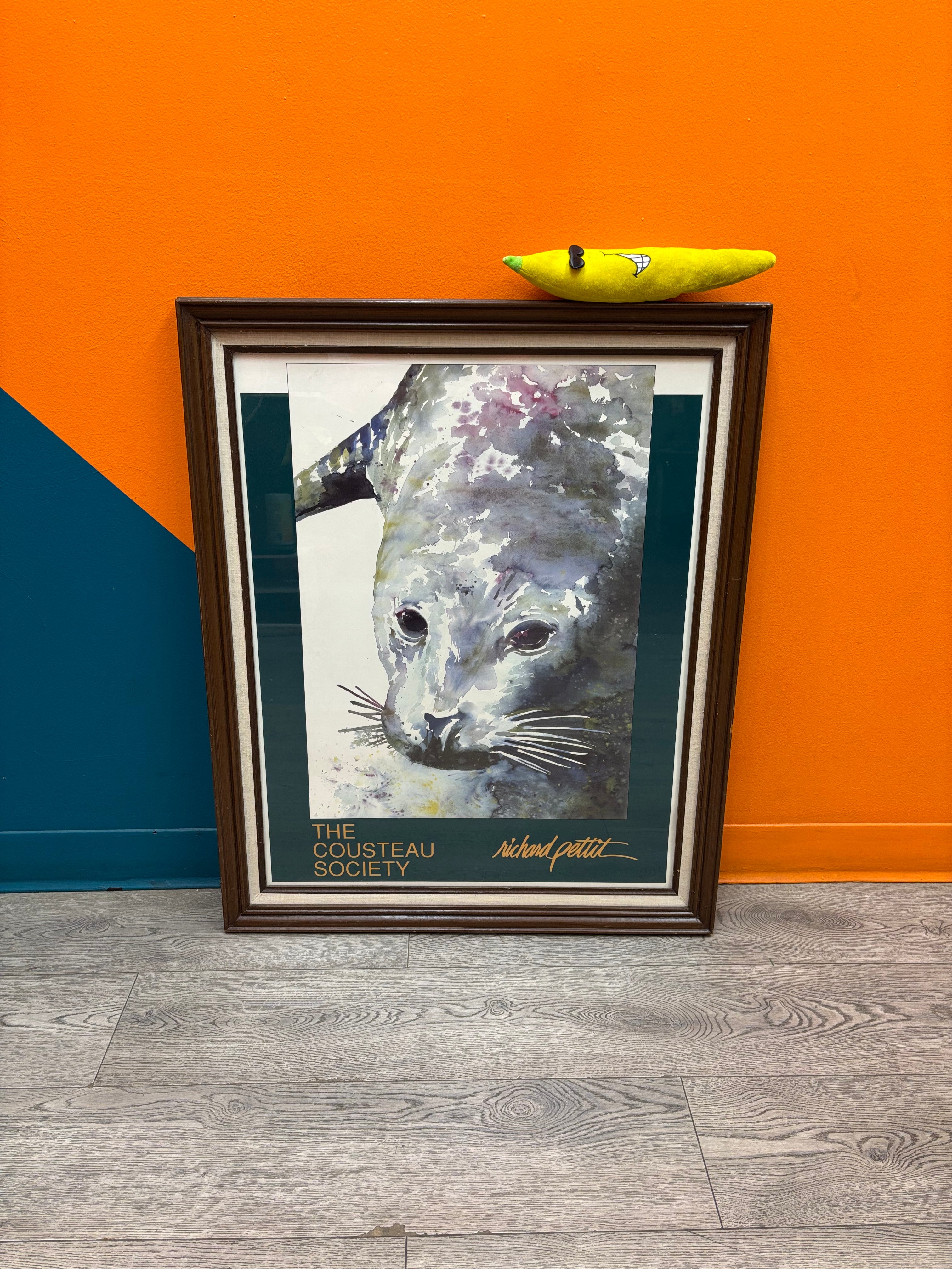 Seal Print by Richard Pettit for The Cousteau Society