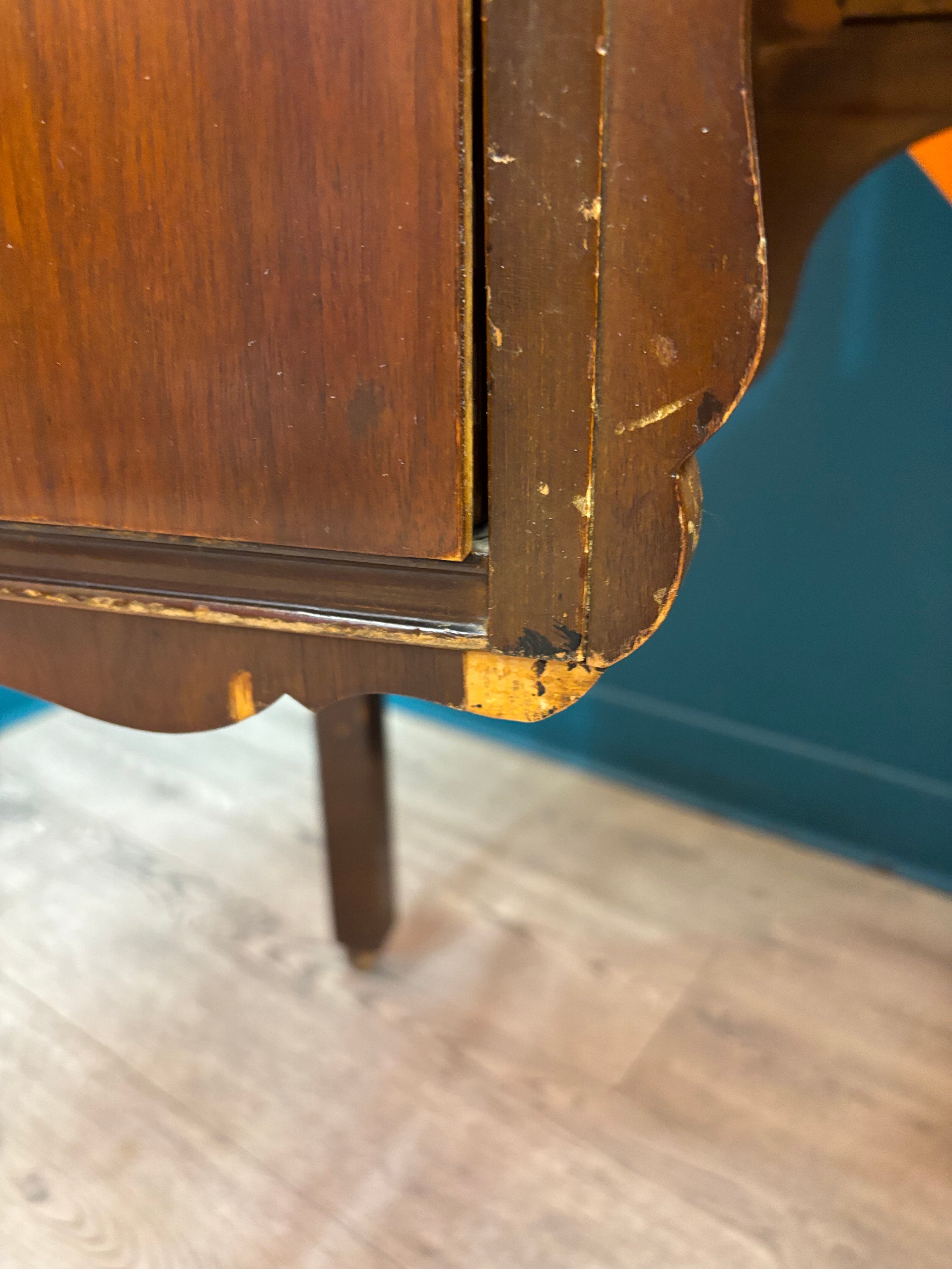 Wood Vanity on Wheels