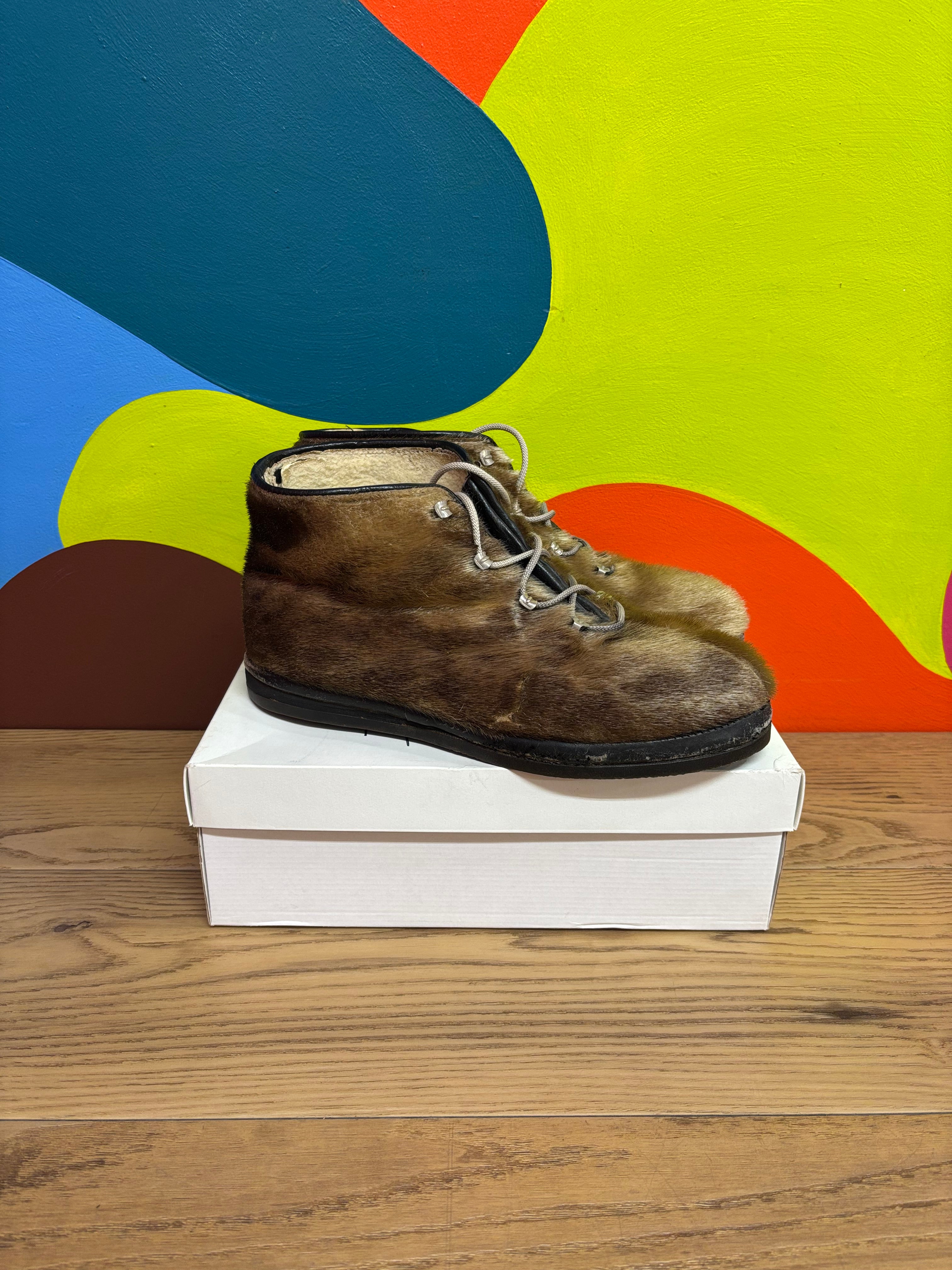Capitol Seal Skin Boots (Men's Size 10)