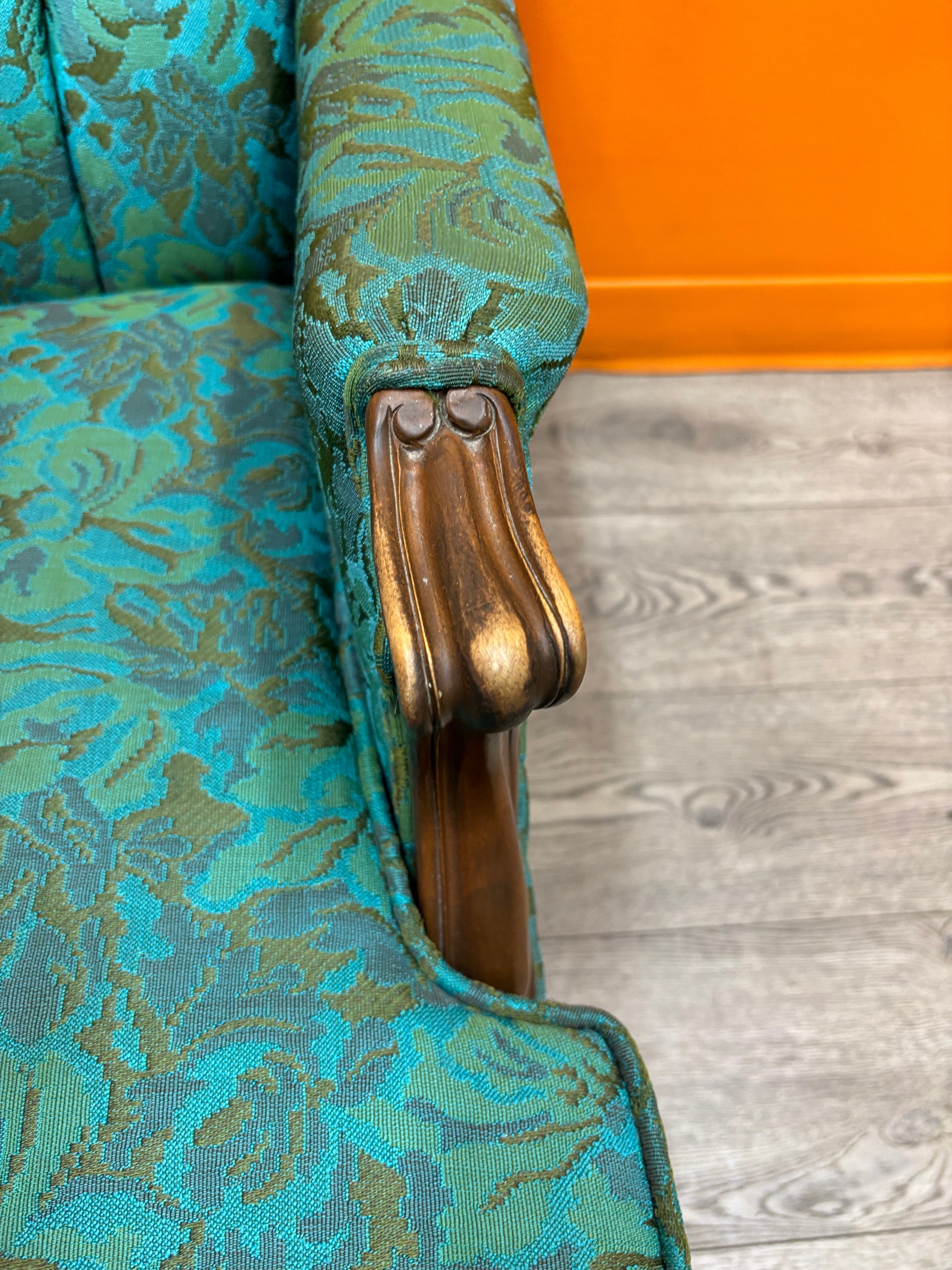 Tufted Teal Armchair