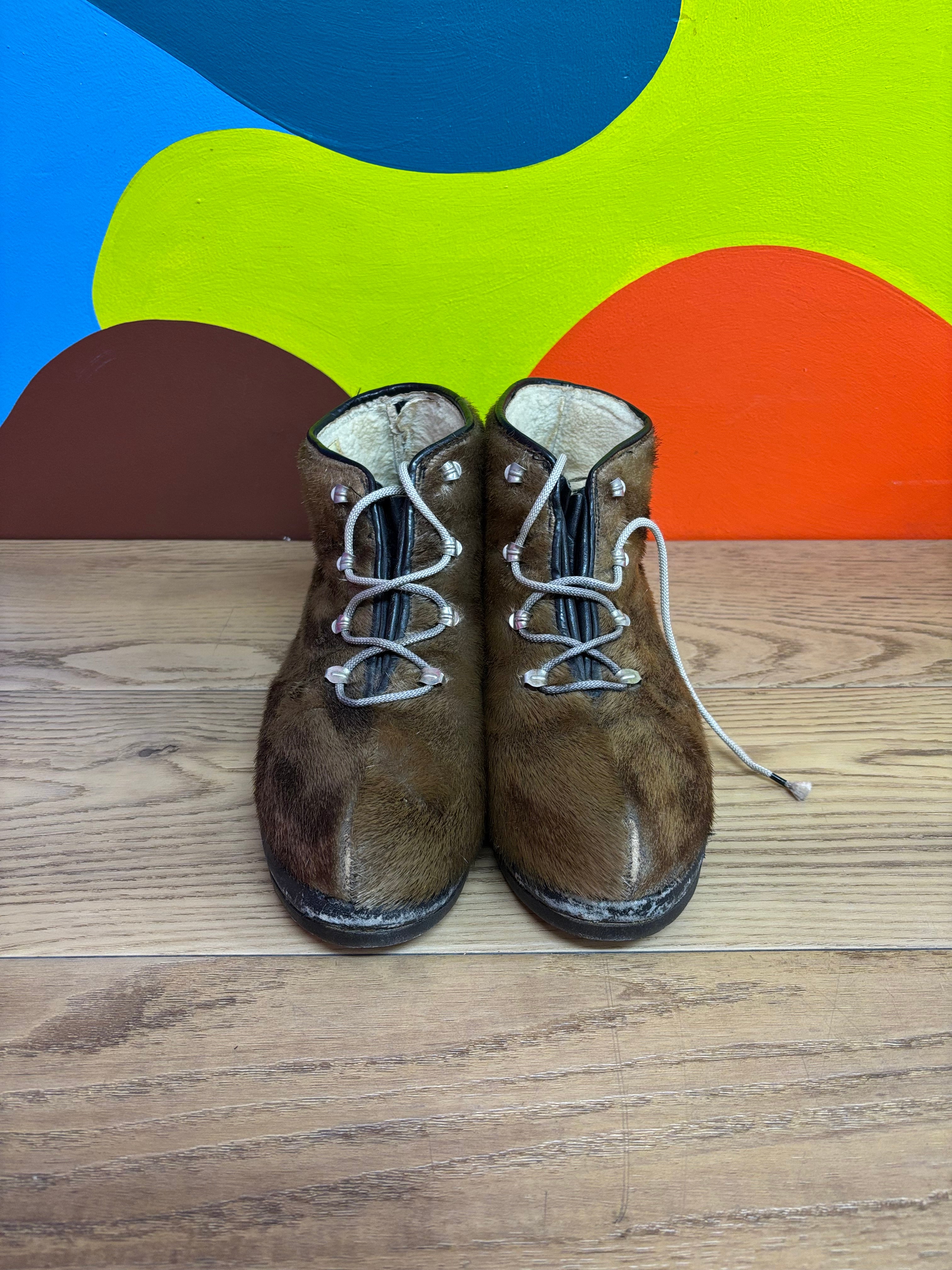 Capitol Seal Skin Boots (Men's Size 10)