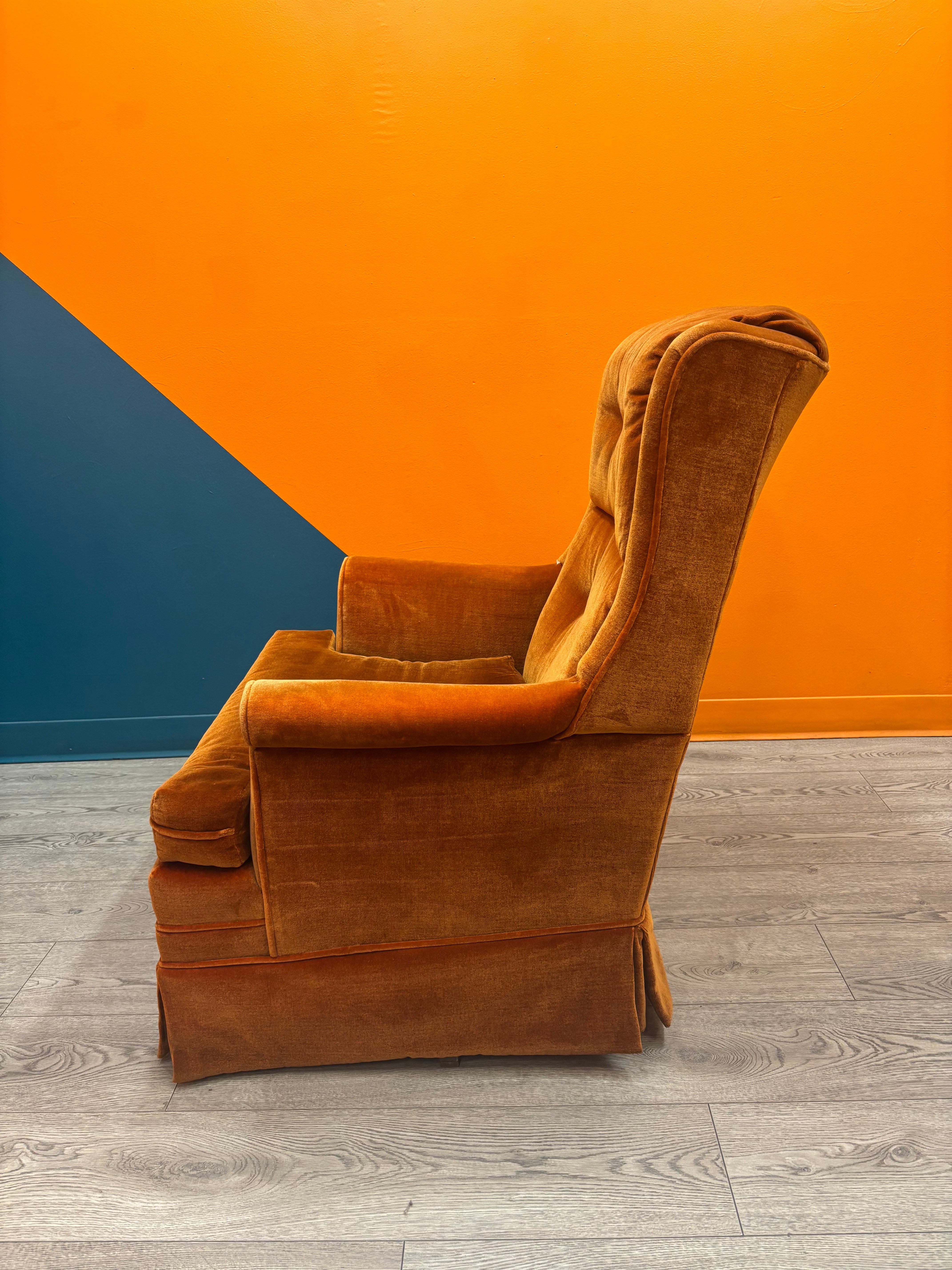 Orange Swivel Chair