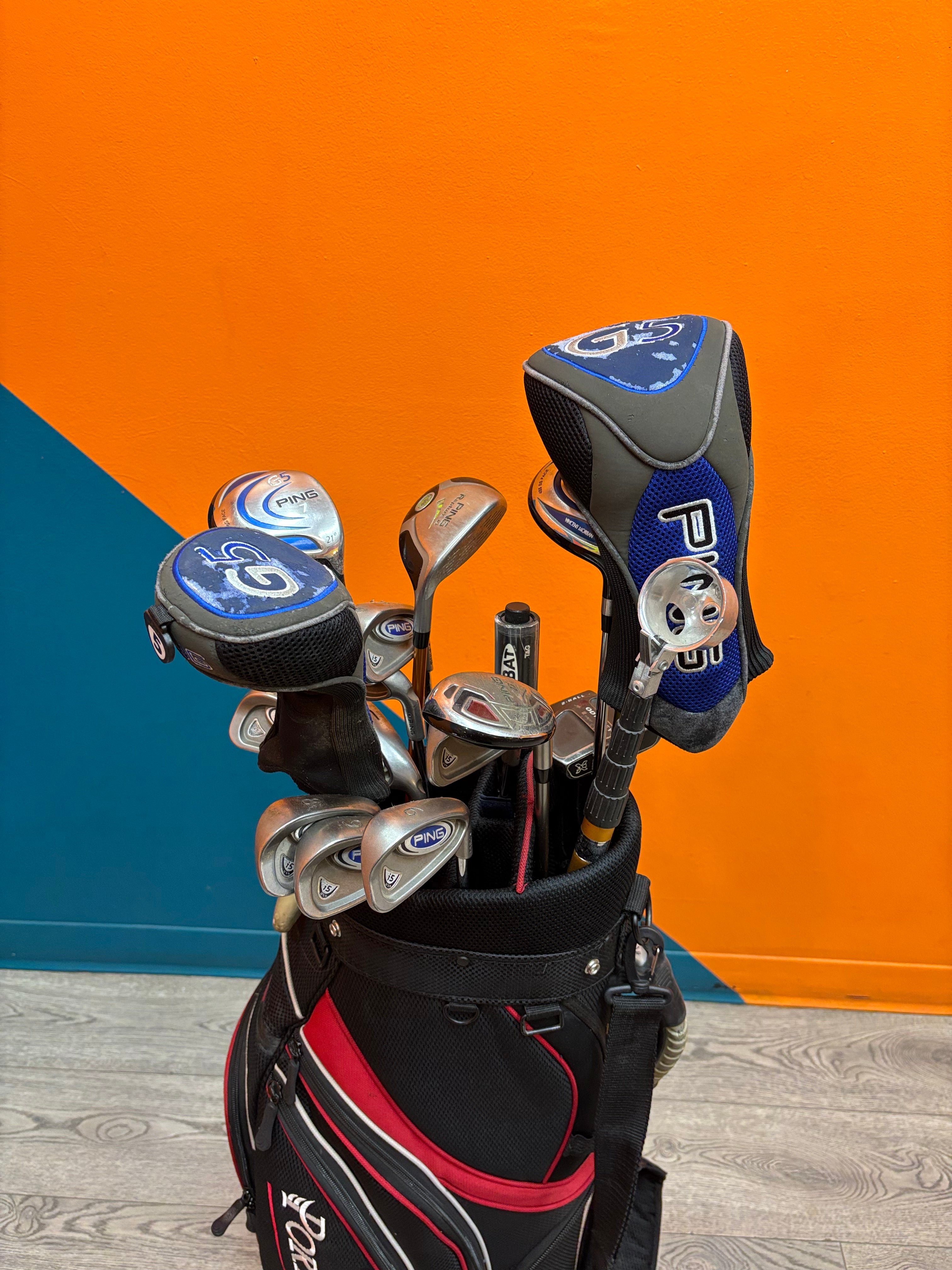 Porterline Sky Explorer Golf Bag with 15 Clubs