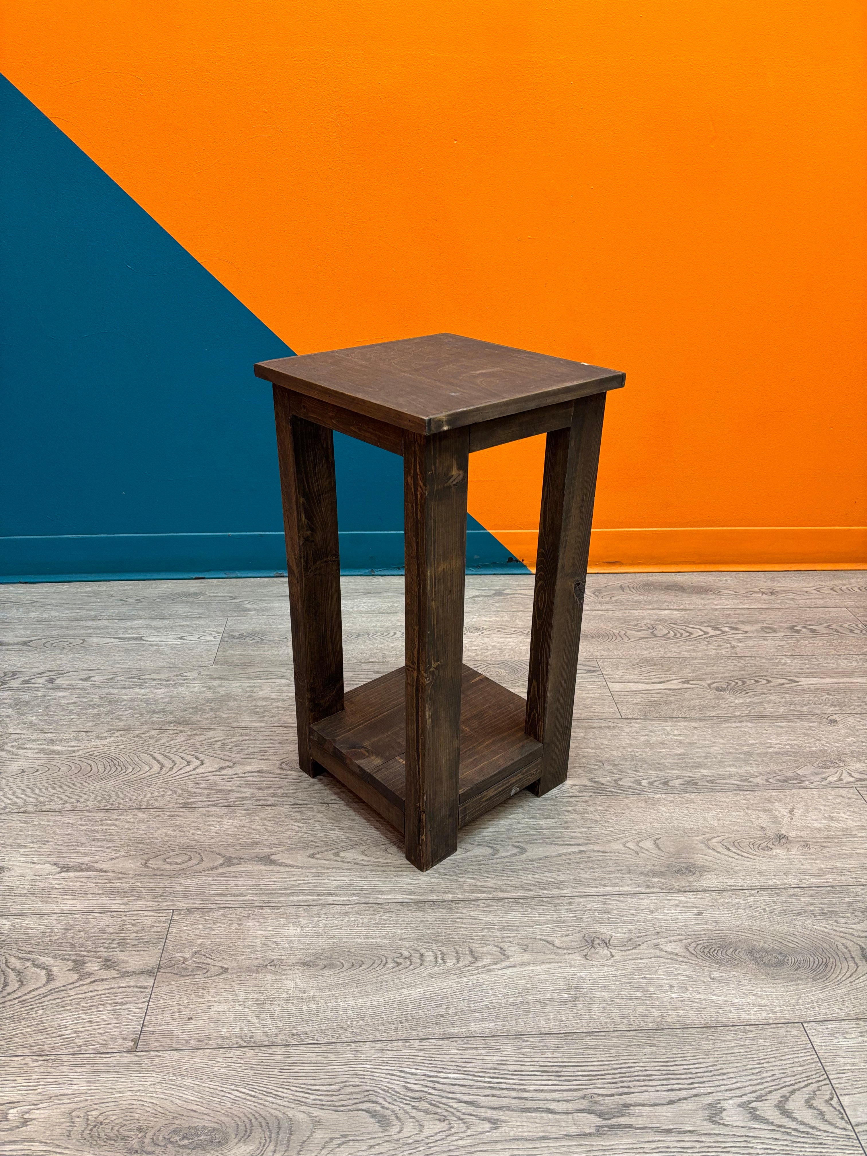Square Wood Side Table