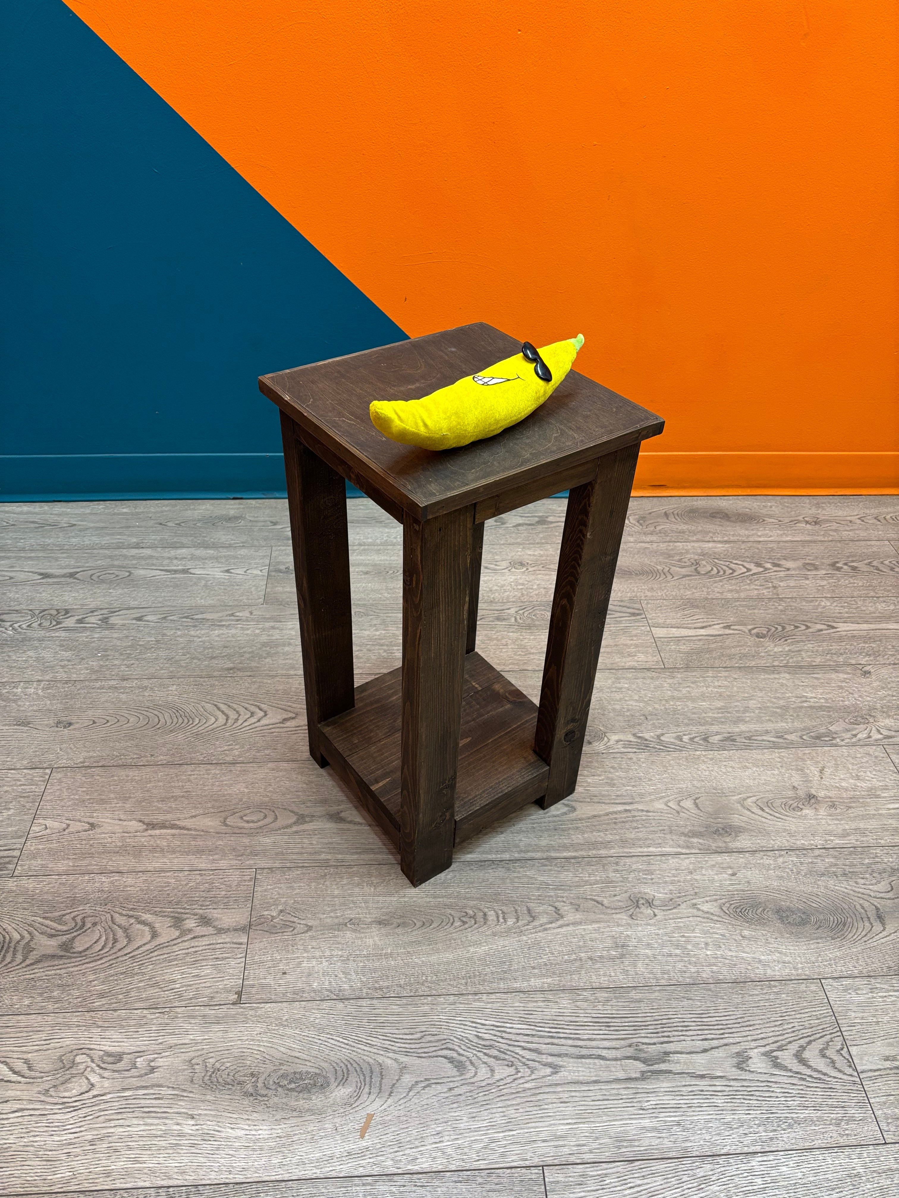 Square Wood Side Table