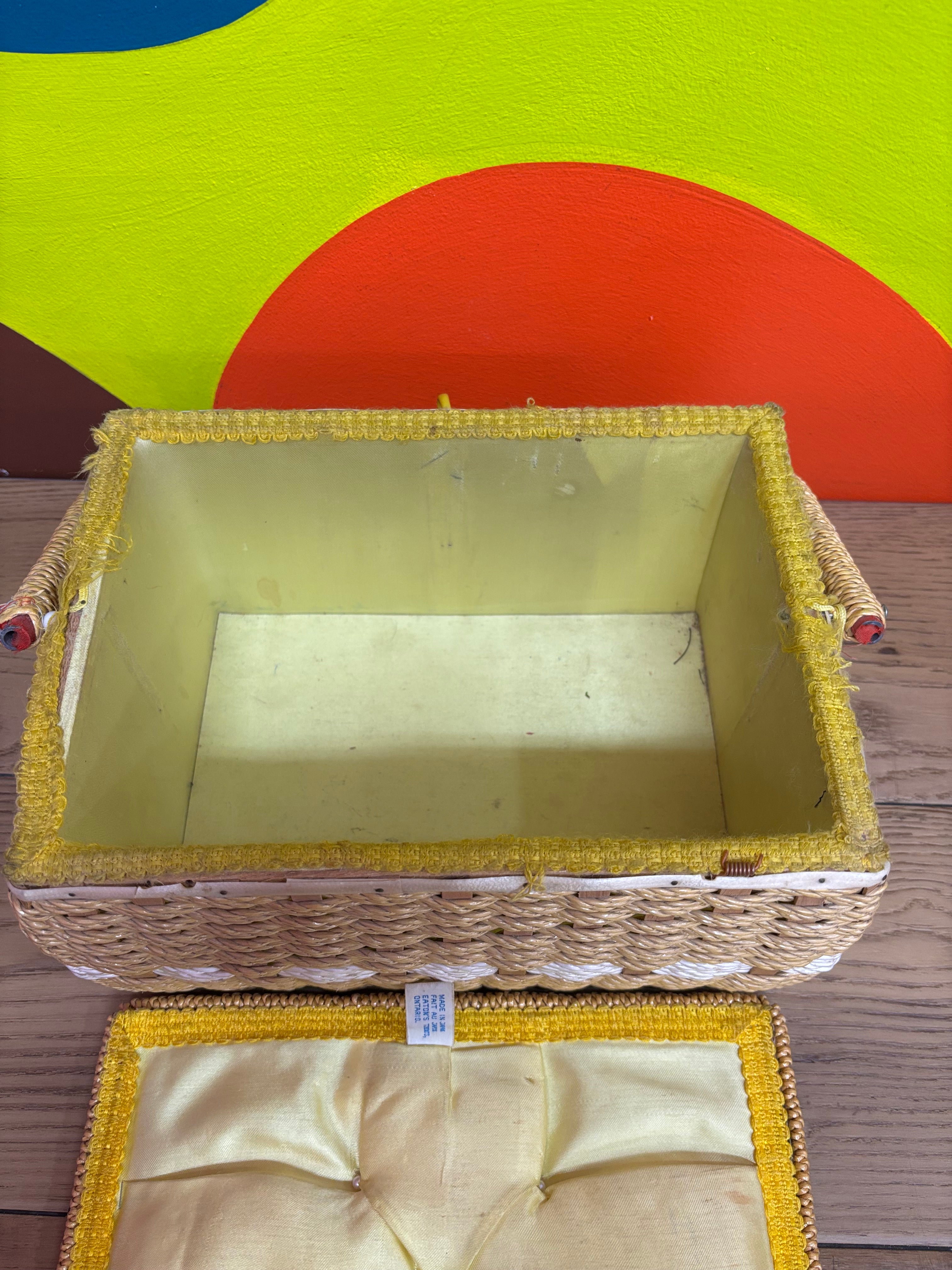 Wicker Sewing Basket