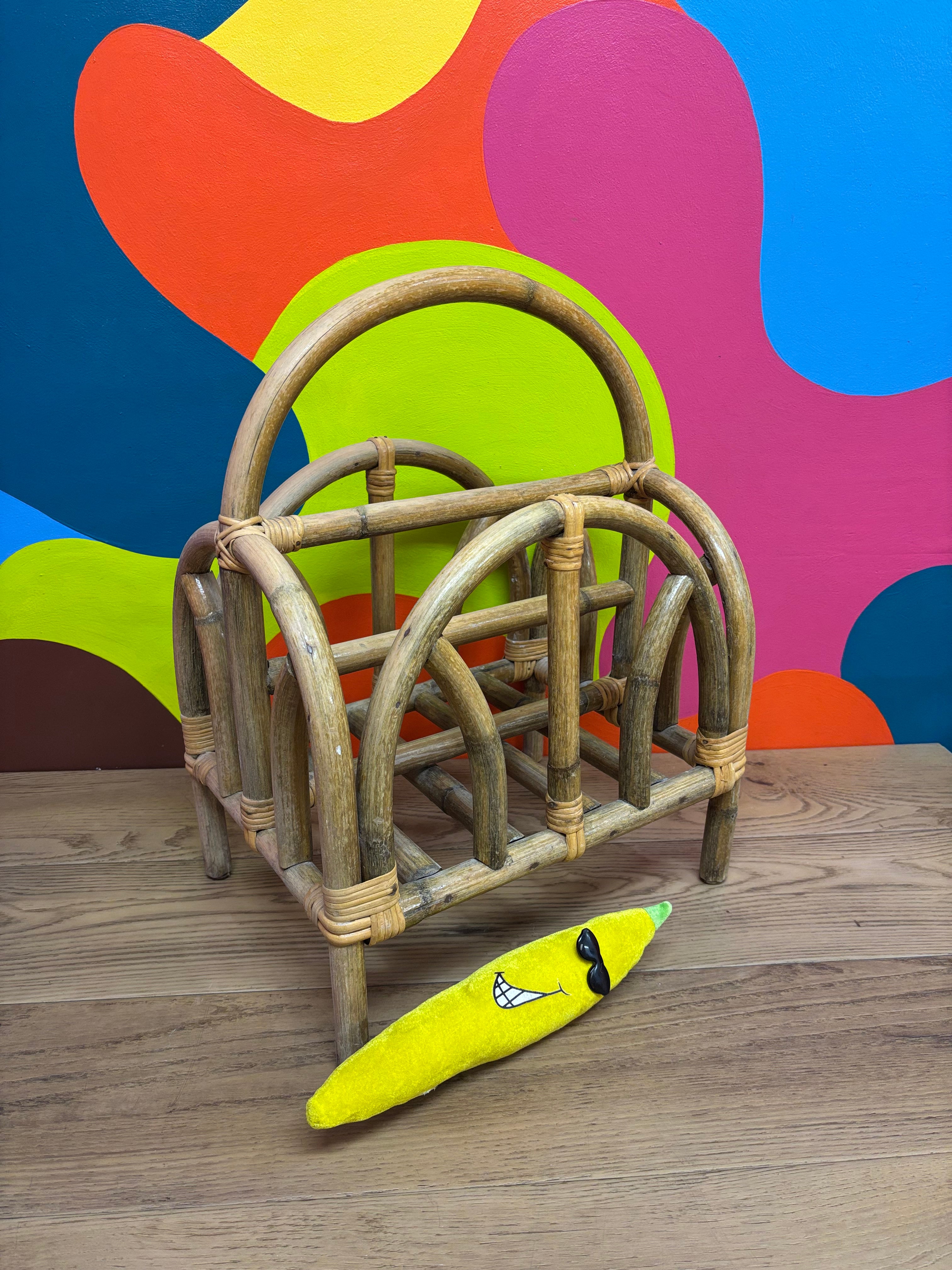 Rattan Magazine Holder