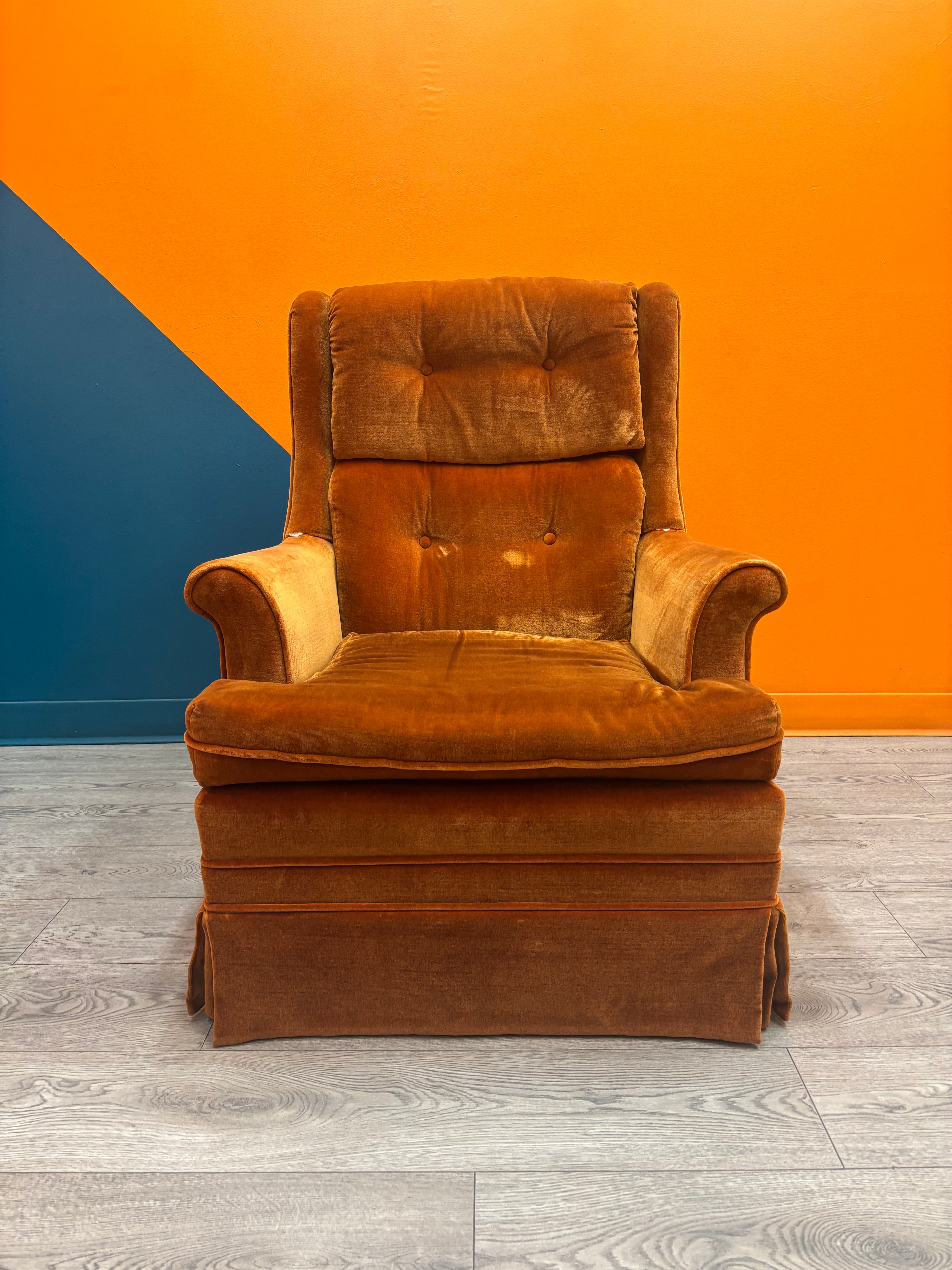 Orange Swivel Chair
