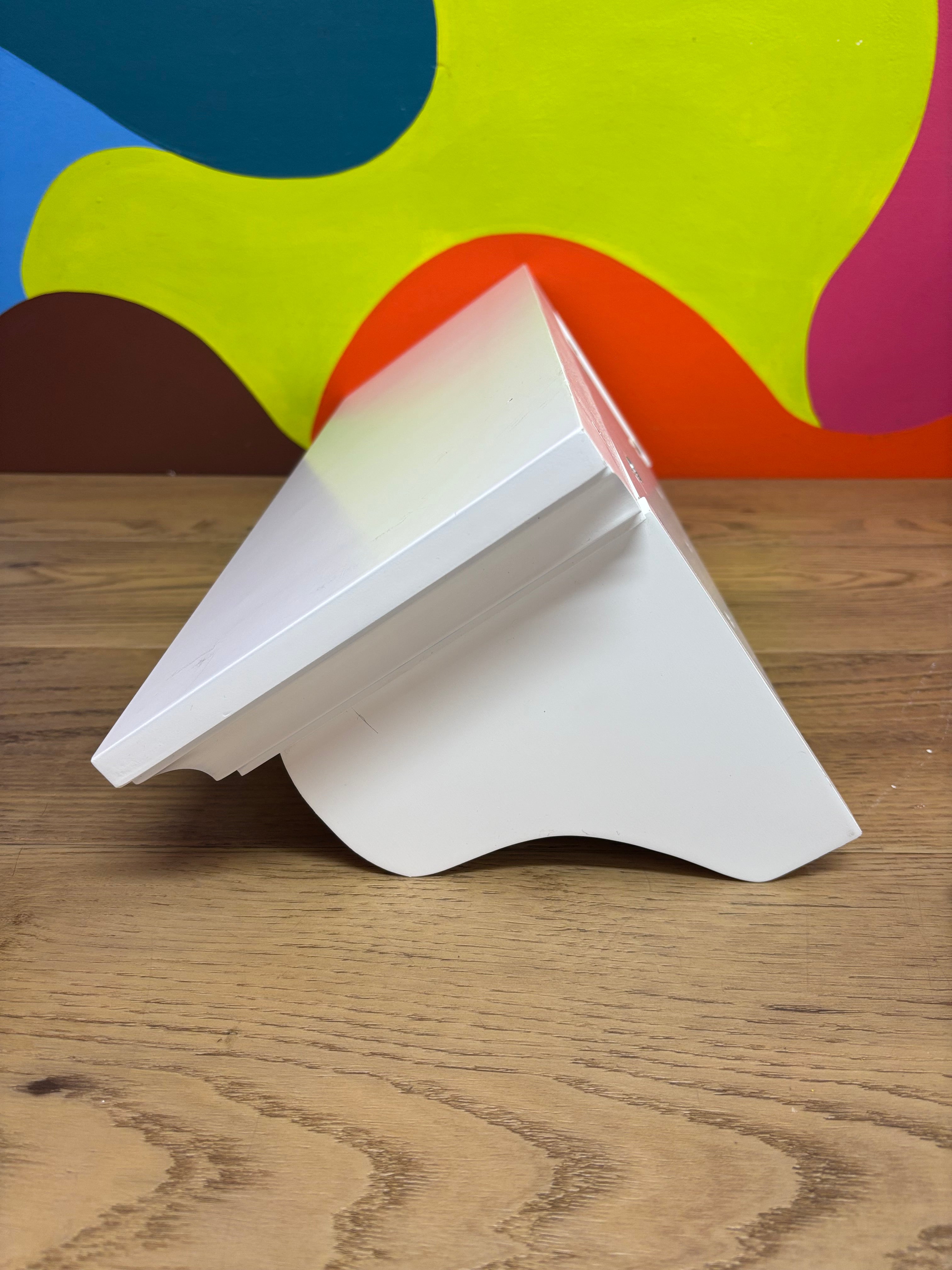 White Wall Shelf with Pegs
