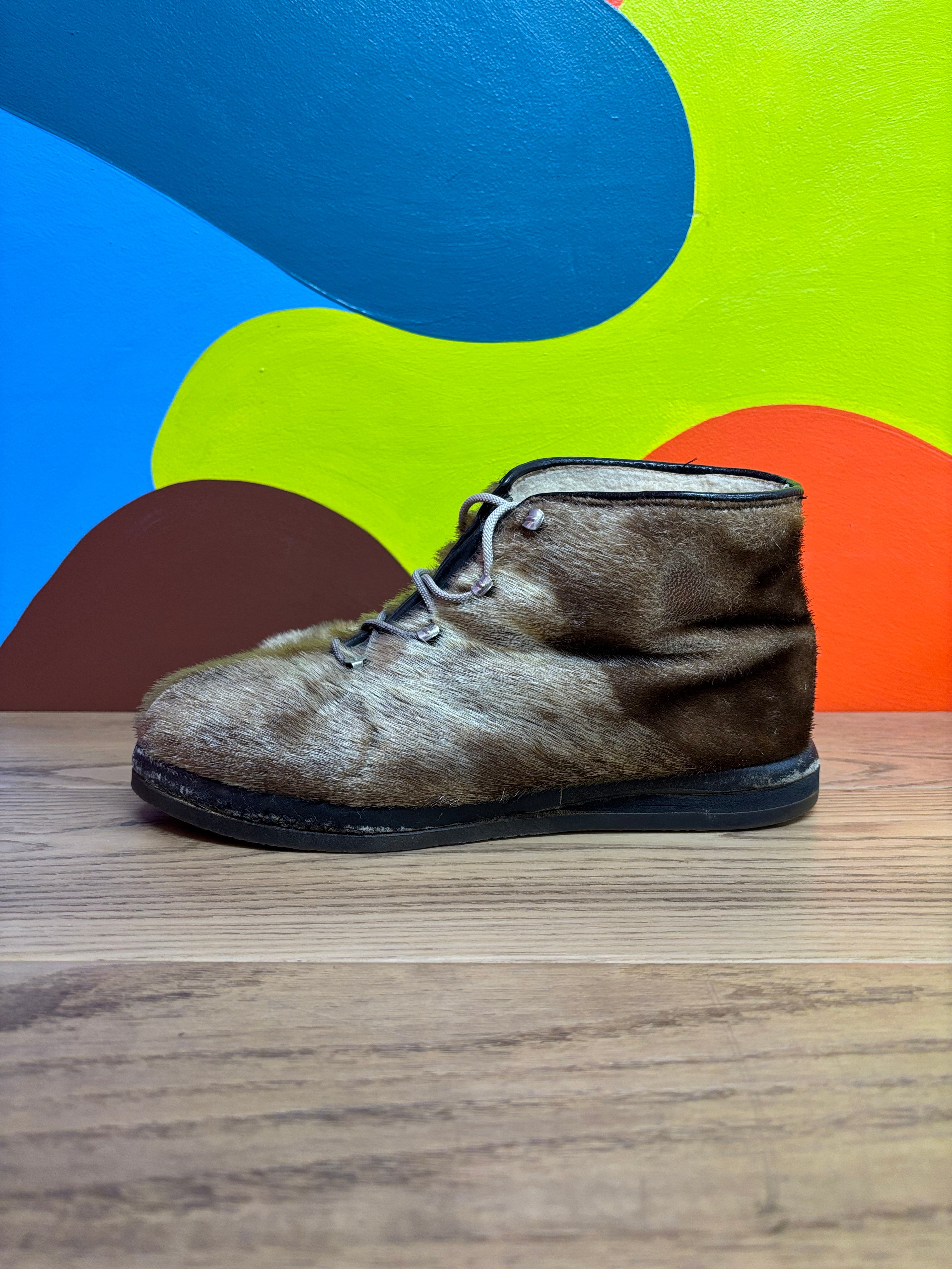 Capitol Seal Skin Boots (Men's Size 10)
