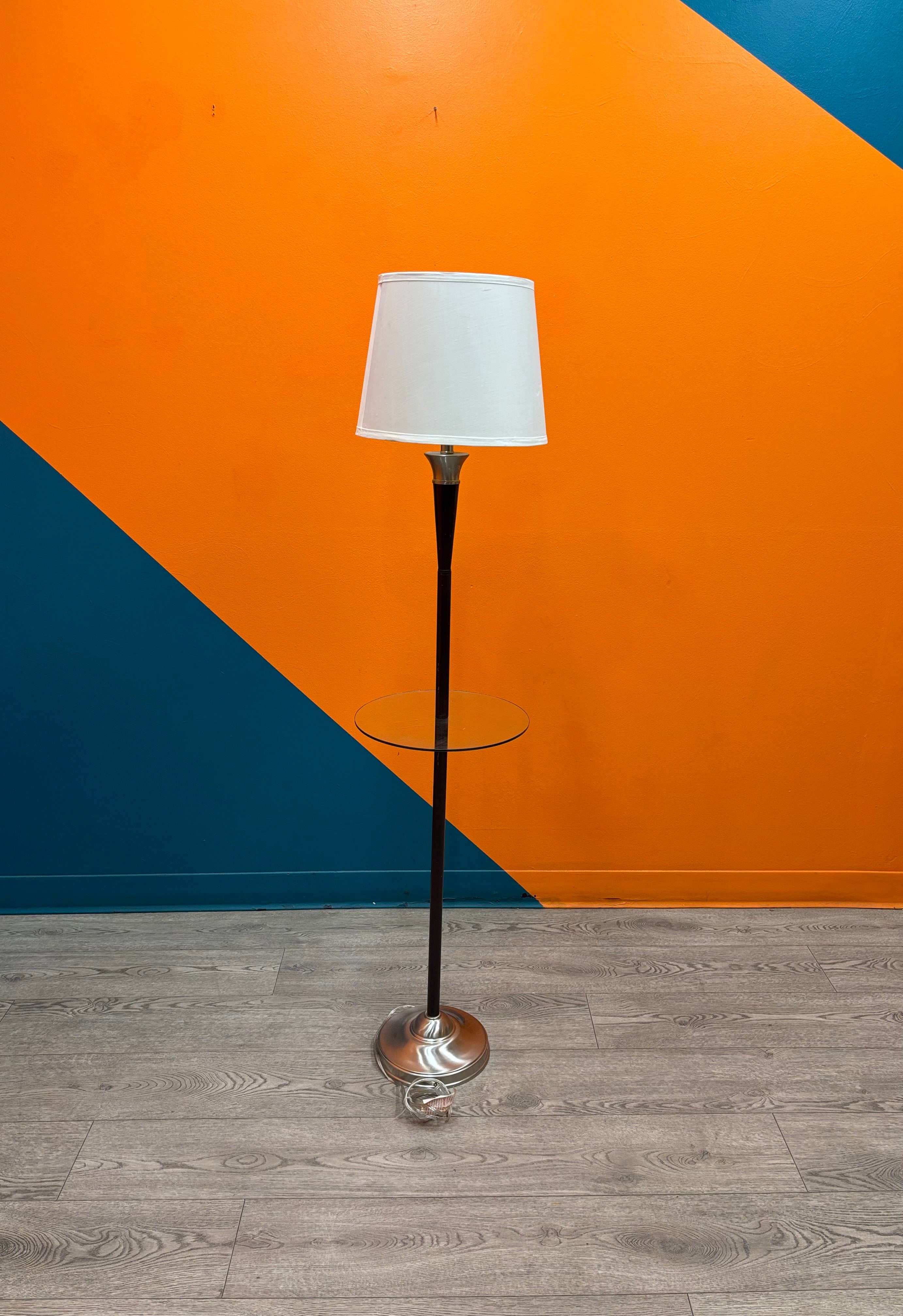 Floor Lamp with Glass Table (2 available)