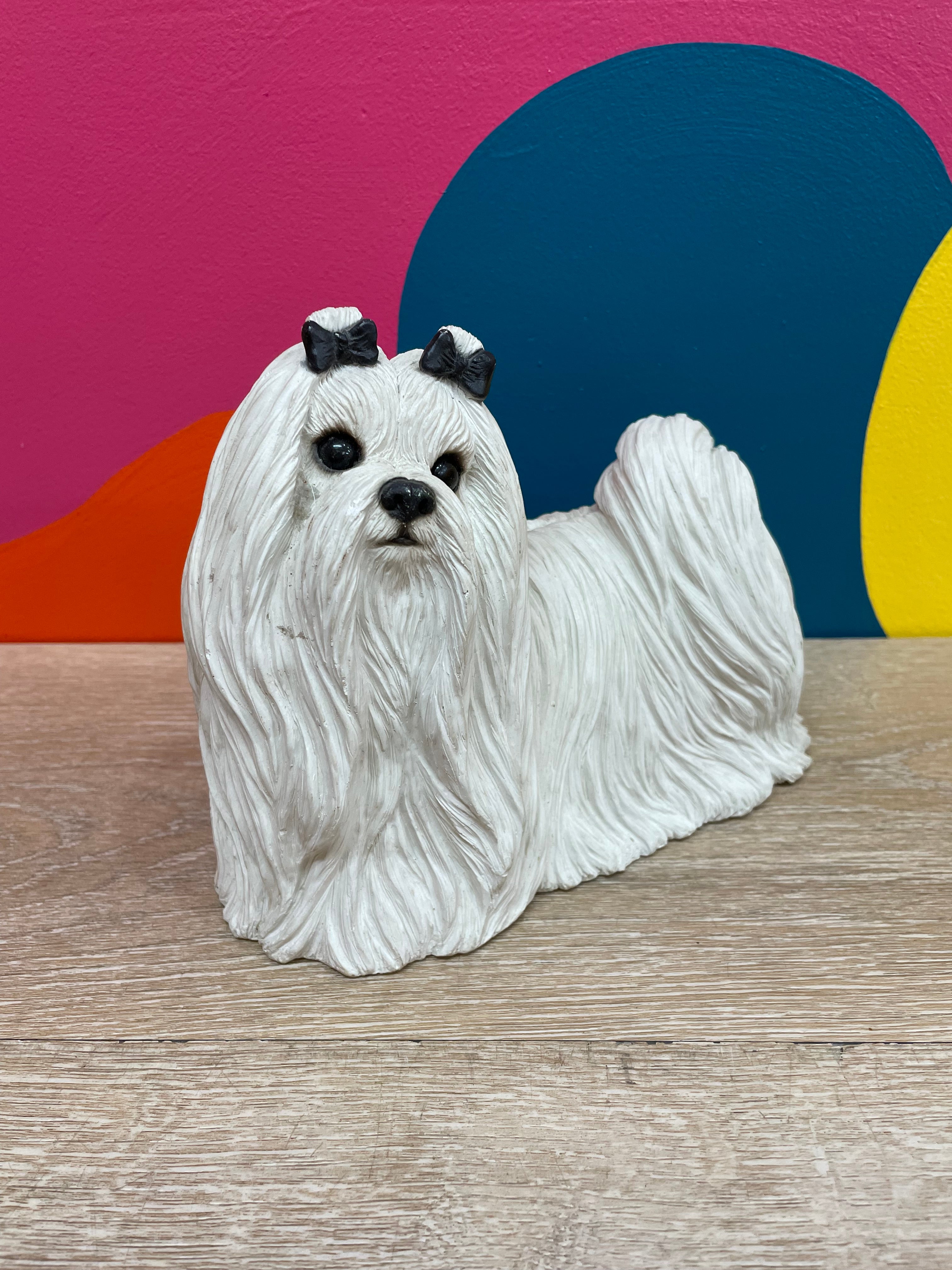 Maltese Dog Figurine