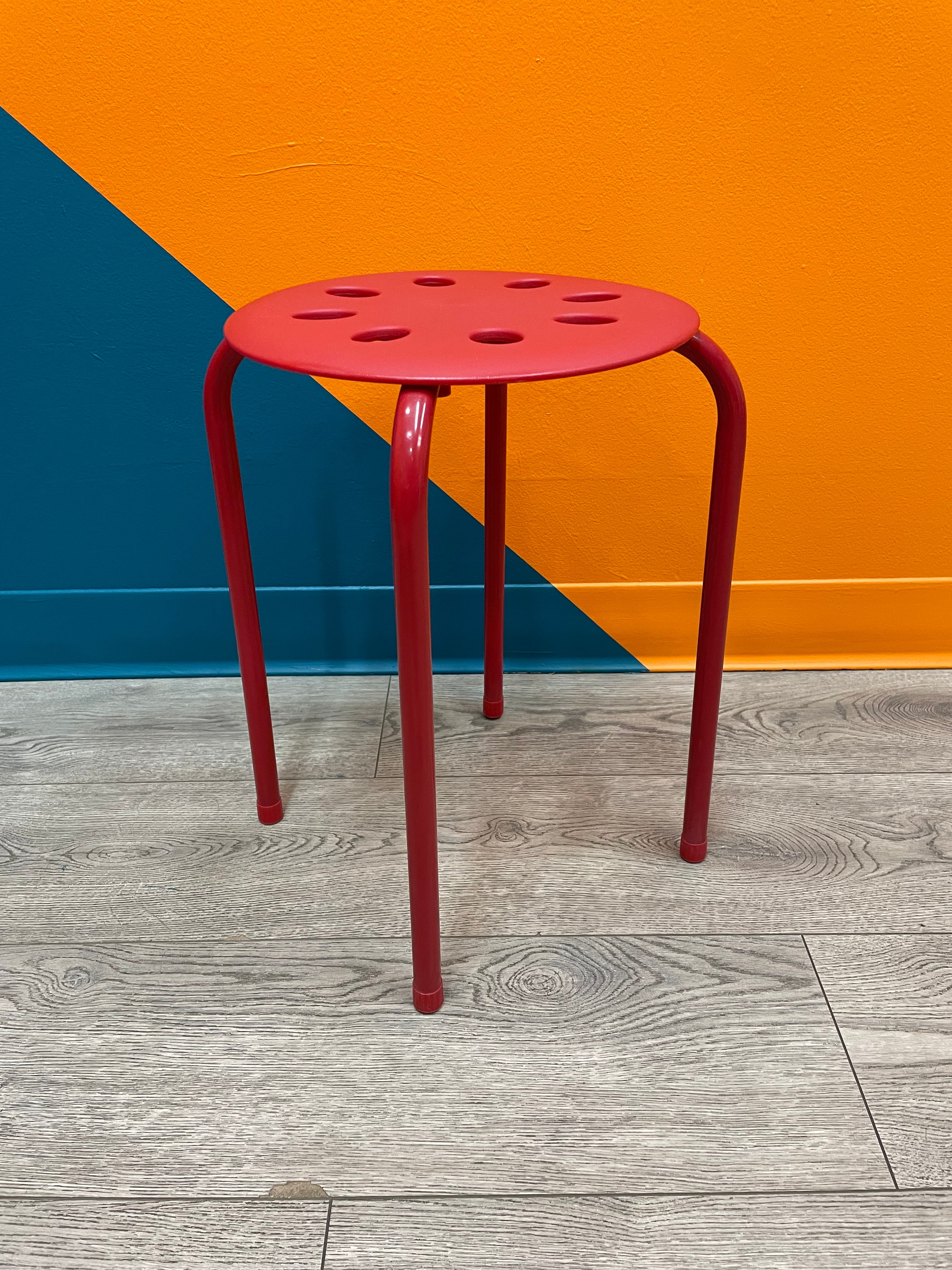 Red Stool (2 Available)