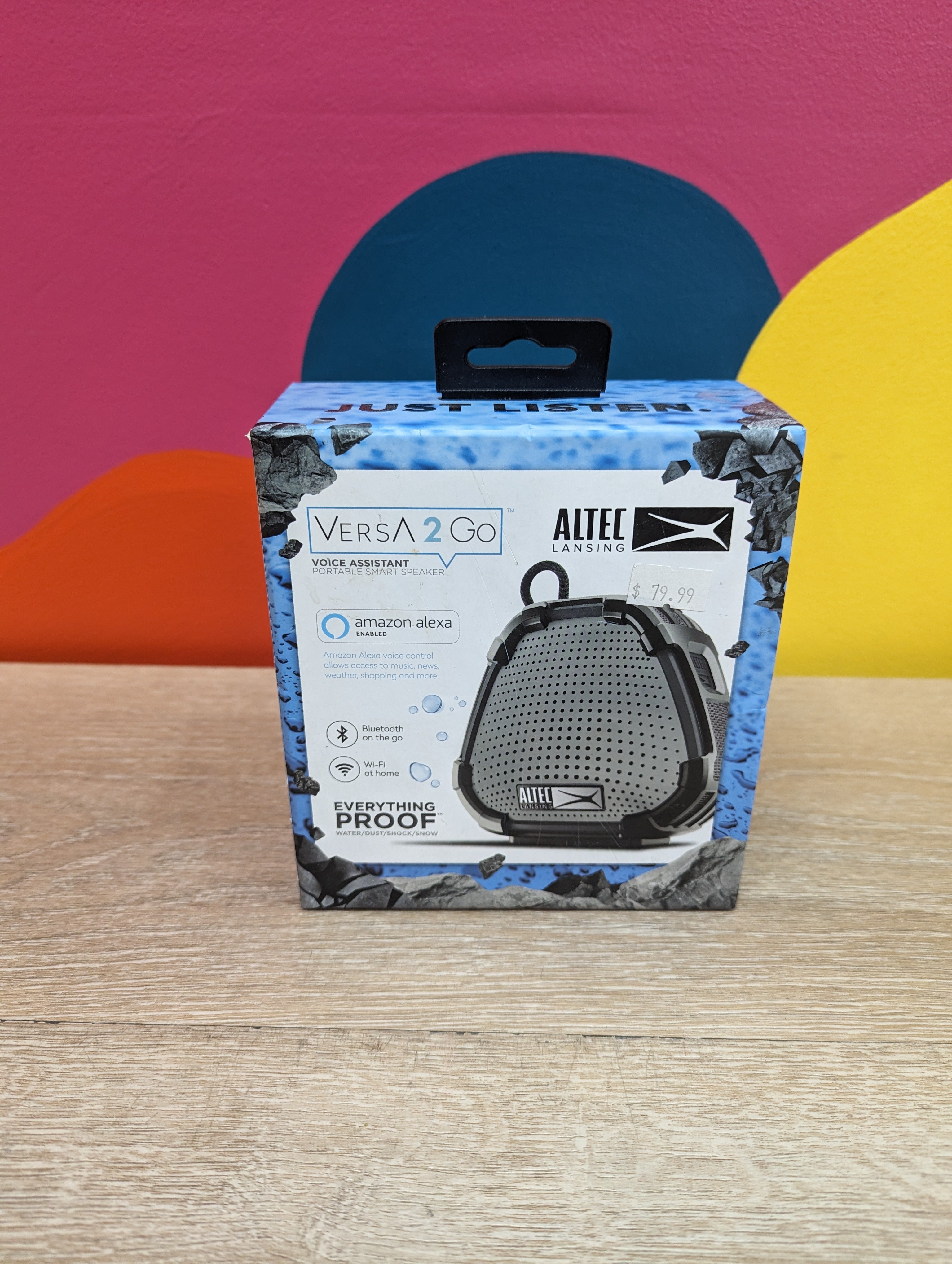 Altec Lansing Versa 2 Go Voice Assistant Portable Speaker