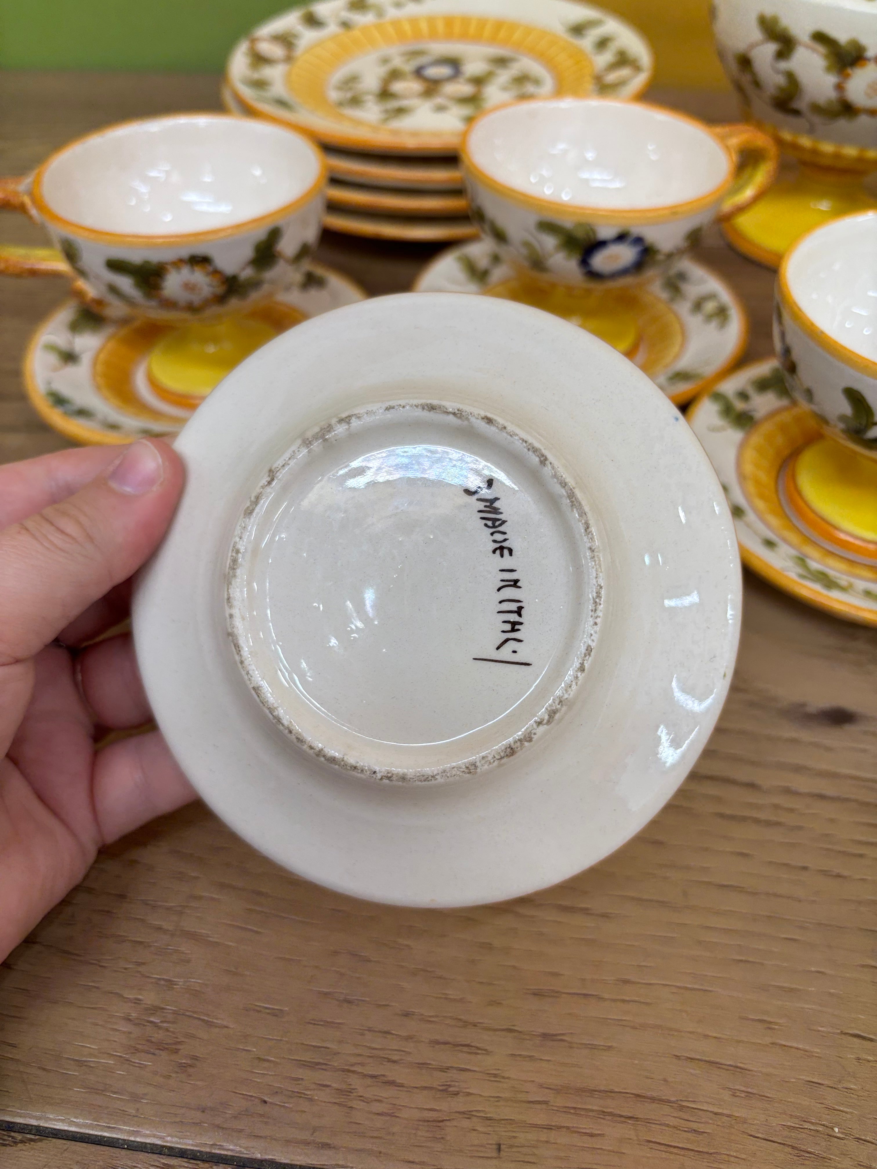 Hand Painted Ceramic Teapot Set