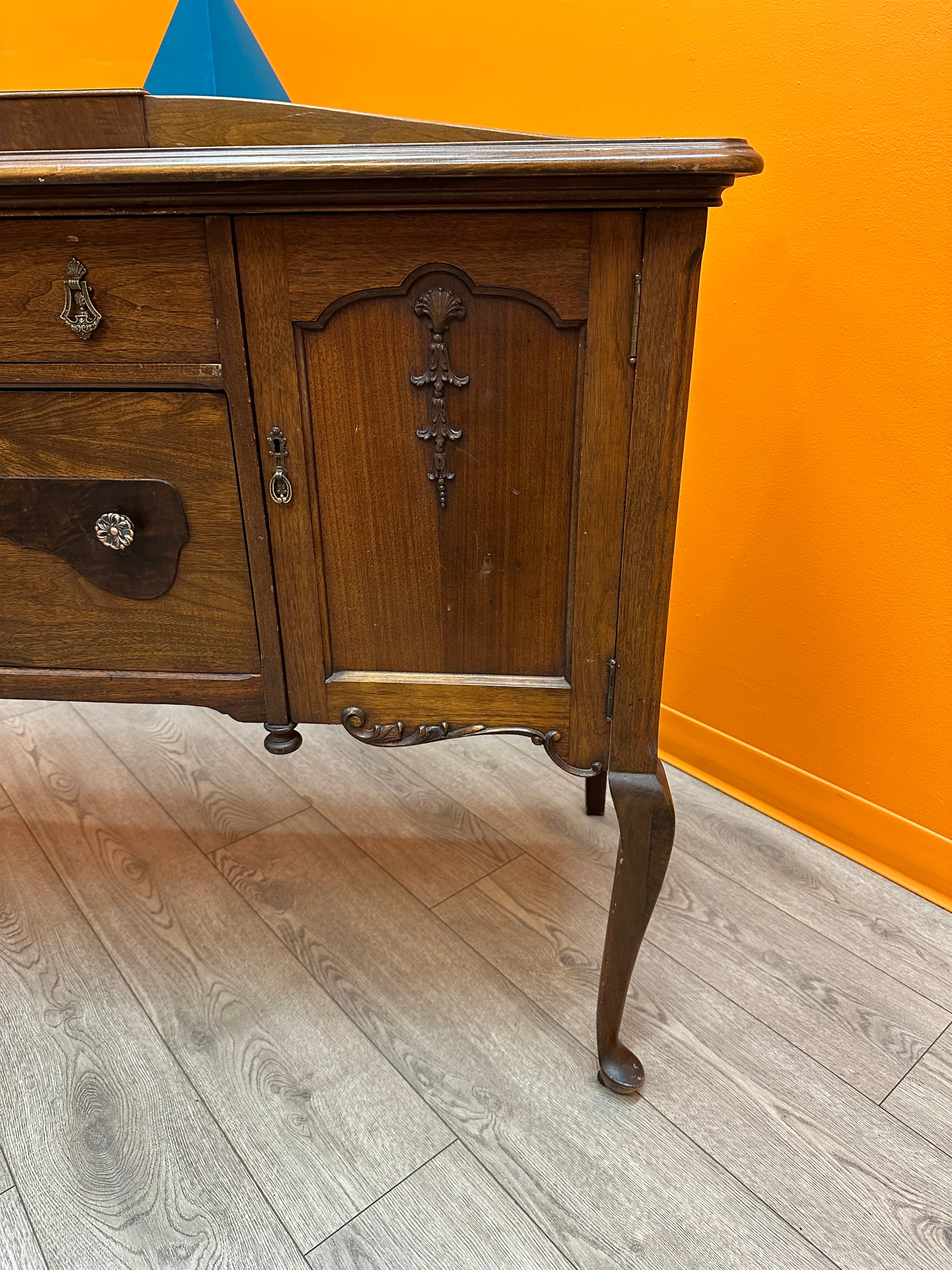 Dark Brown Wooden Dresser