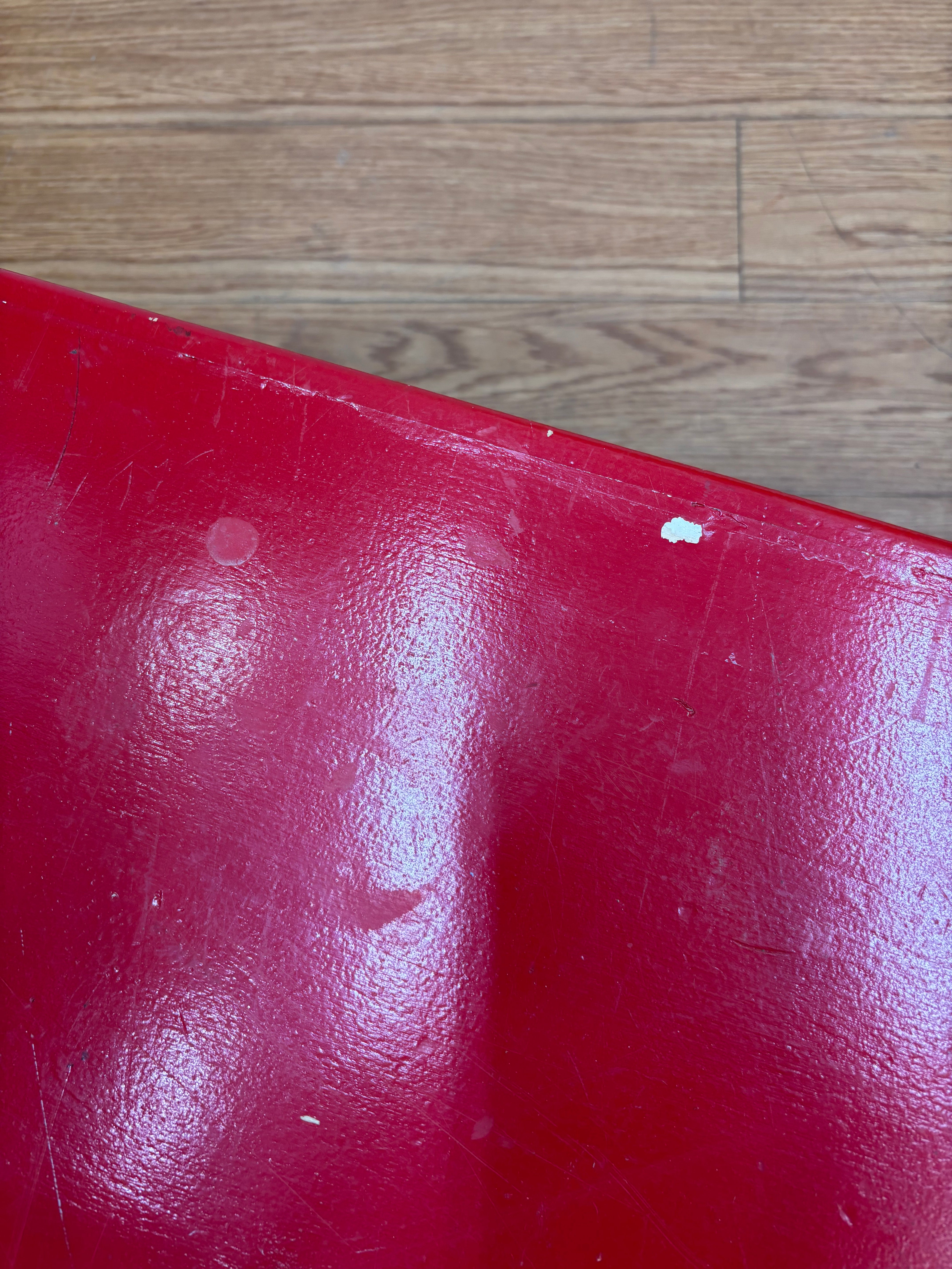 Red Wood Bench